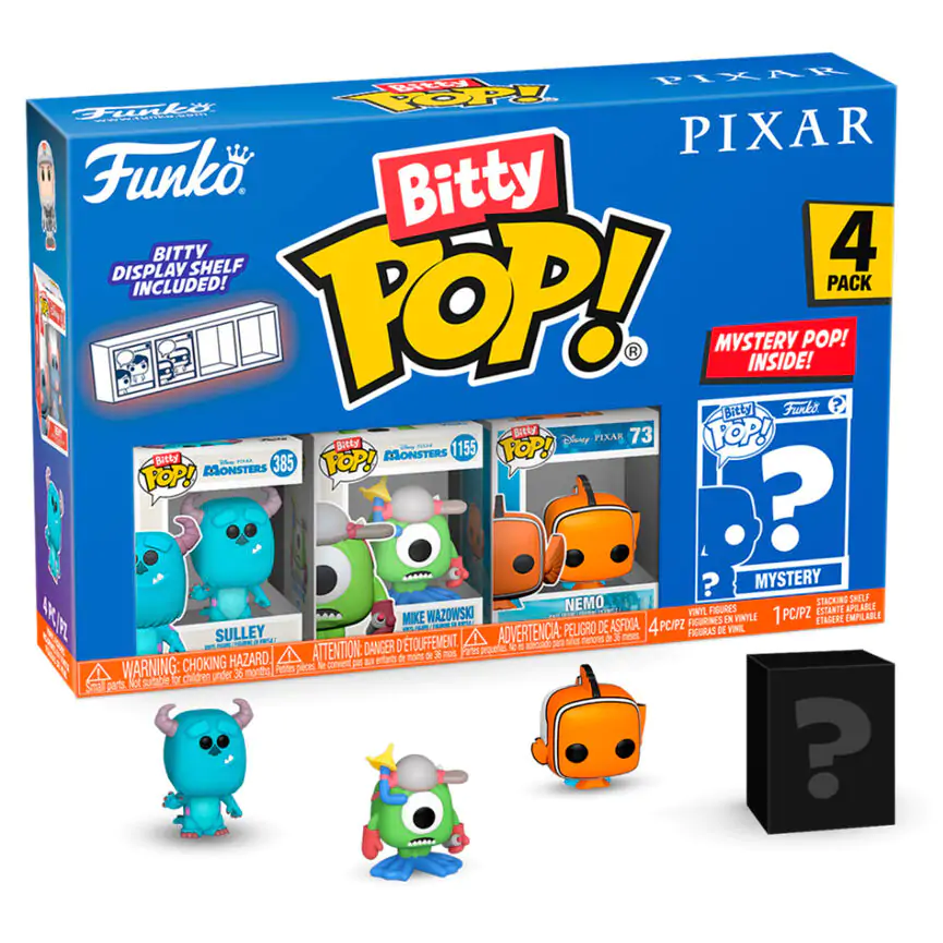 Disney Pixar Bitty Funko POP! Vinilna figura, 4-Pack Monsters Inc fotografija izdelka