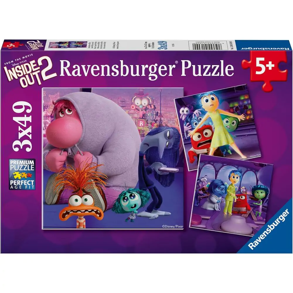 Disney Pixar Inside Out 2 puzzle 3x49 kosov fotografija izdelka