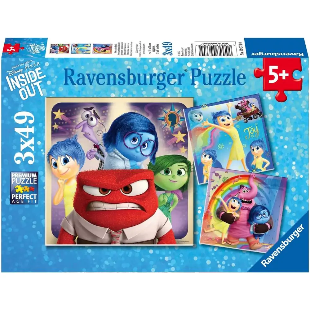 Disney Pixar Inside Out sestavljanka 3 x 49 kosov fotografija izdelka