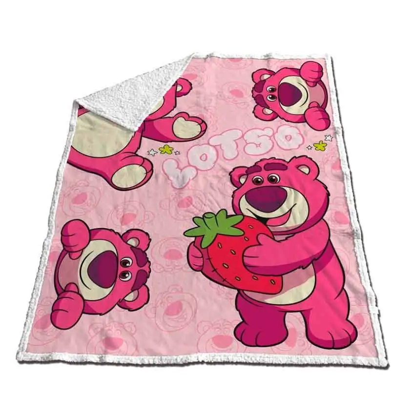 Disney Pixar Toy Story Lotso Coral sherpa odeja 130x170cm fotografija izdelka