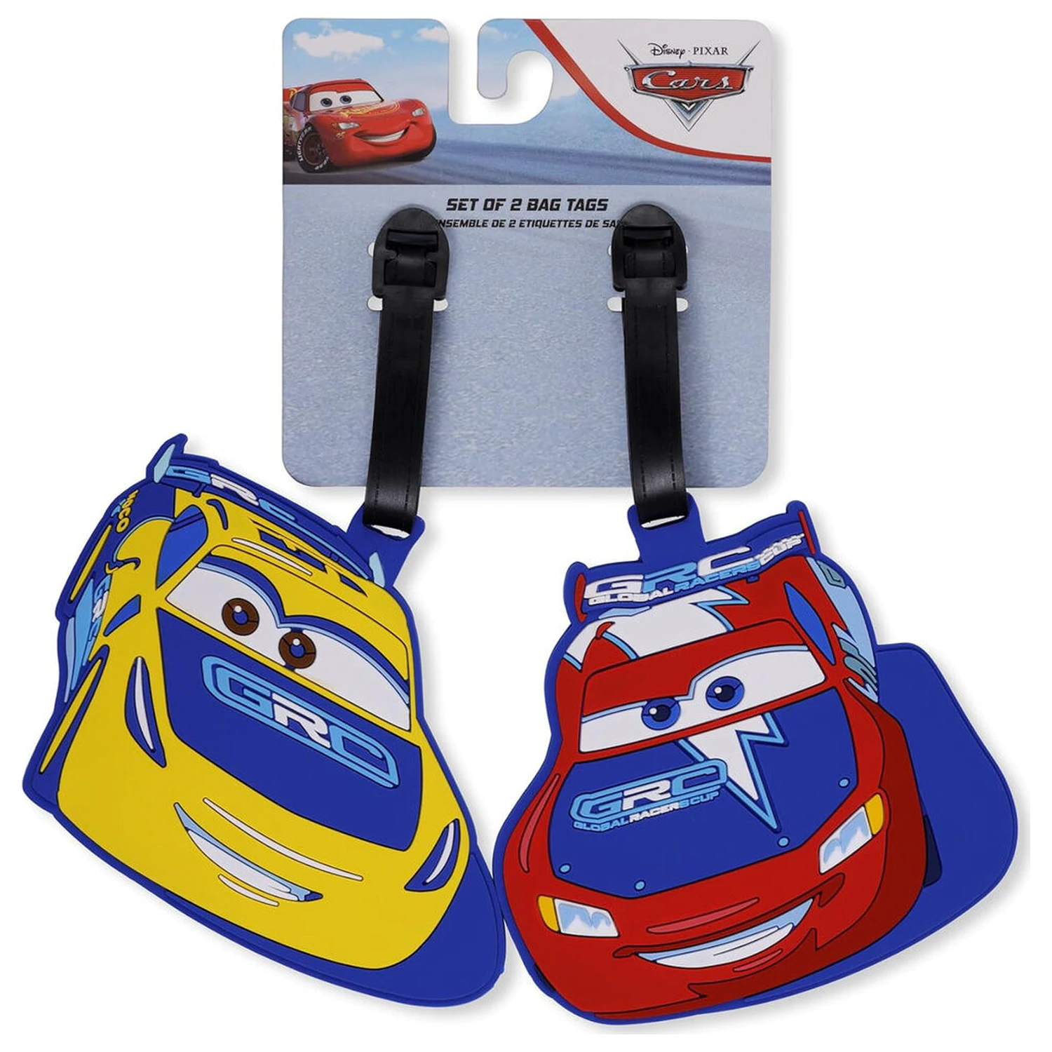 Disney Pixar Cars komplet 2 etiket za prtljago fotografija izdelka