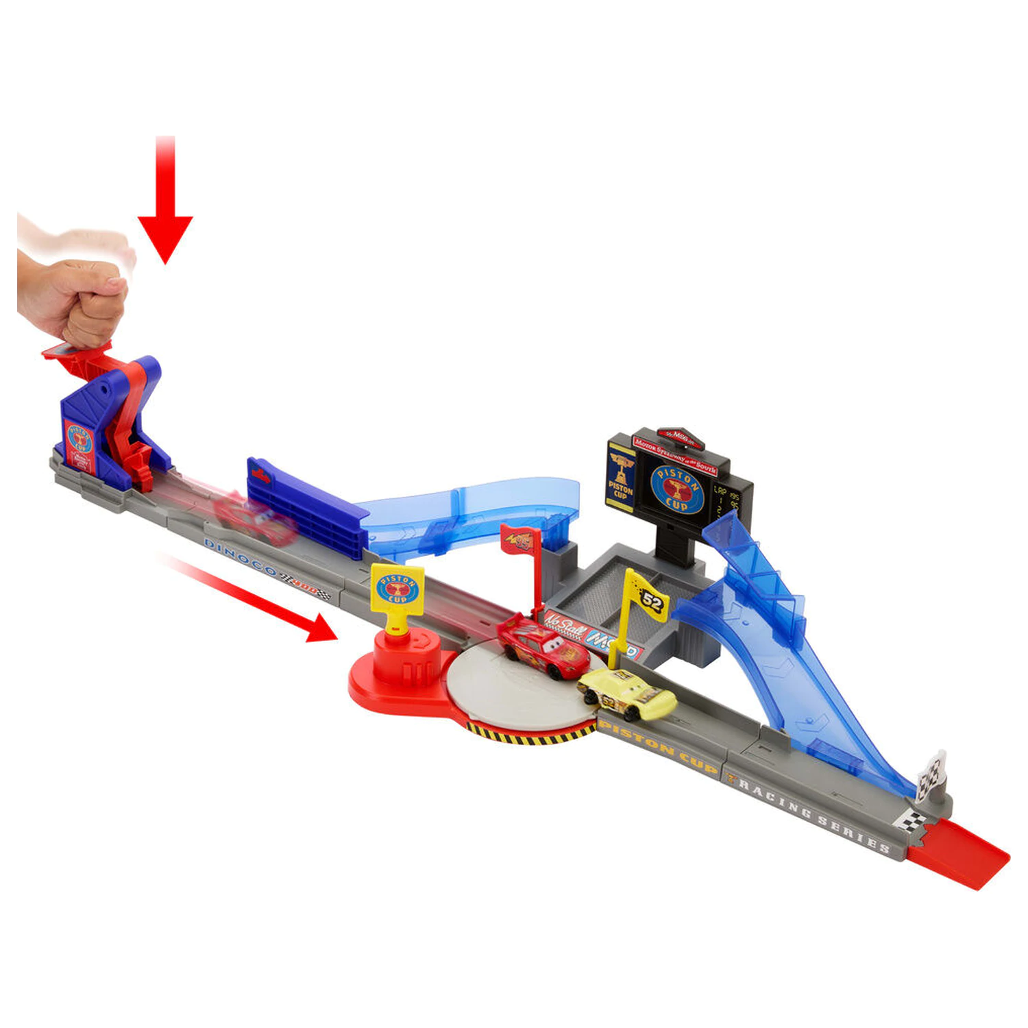 Disney Pixar Avtomobili Piston Cup Stunting Speedway komplet igralnih setov fotografija izdelka