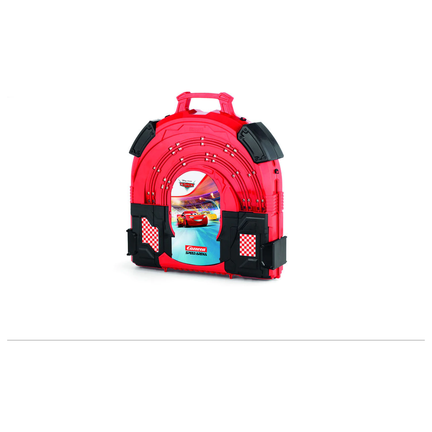 Disney Pixar Cars Race in a Case Dirkalna steza fotografija izdelka