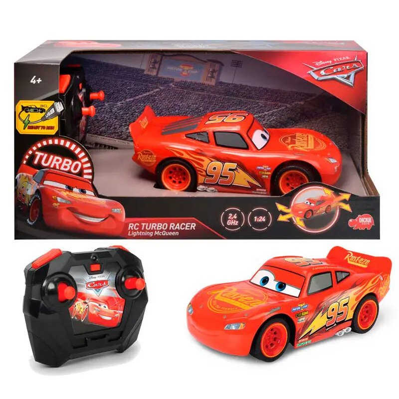 Disney Pixar Cars Rayo McQueen avtomobil na daljinsko upravljanje 1:24 fotografija izdelka
