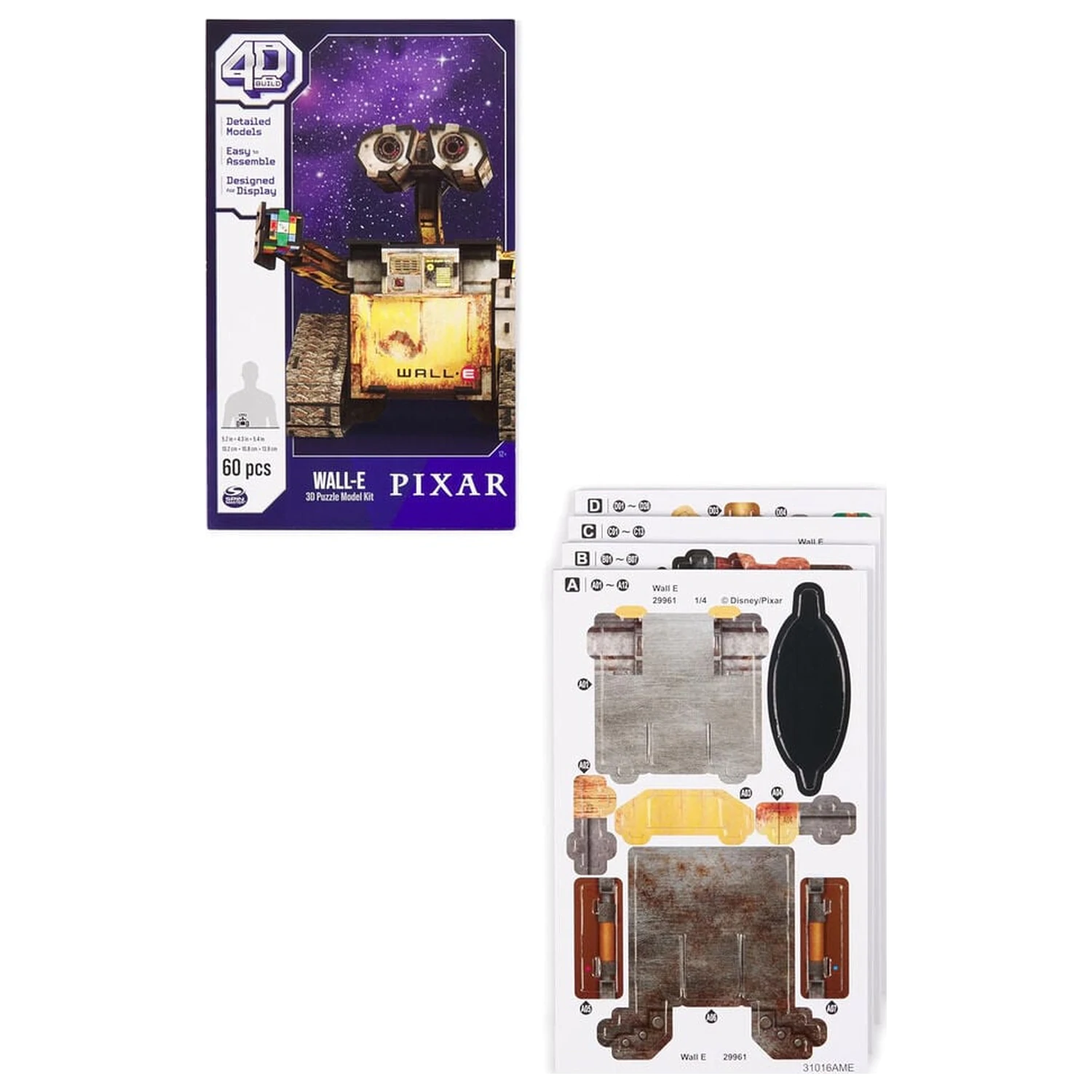 Disney Pixar Wall-E 3D sestavljanka (60 kosov) fotografija izdelka