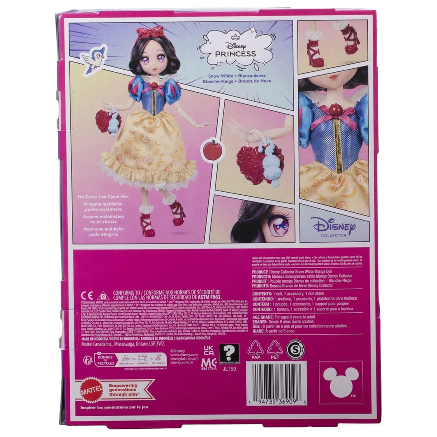 Disney Princess Punčka Manga Snow White 22 cm fotografija izdelka