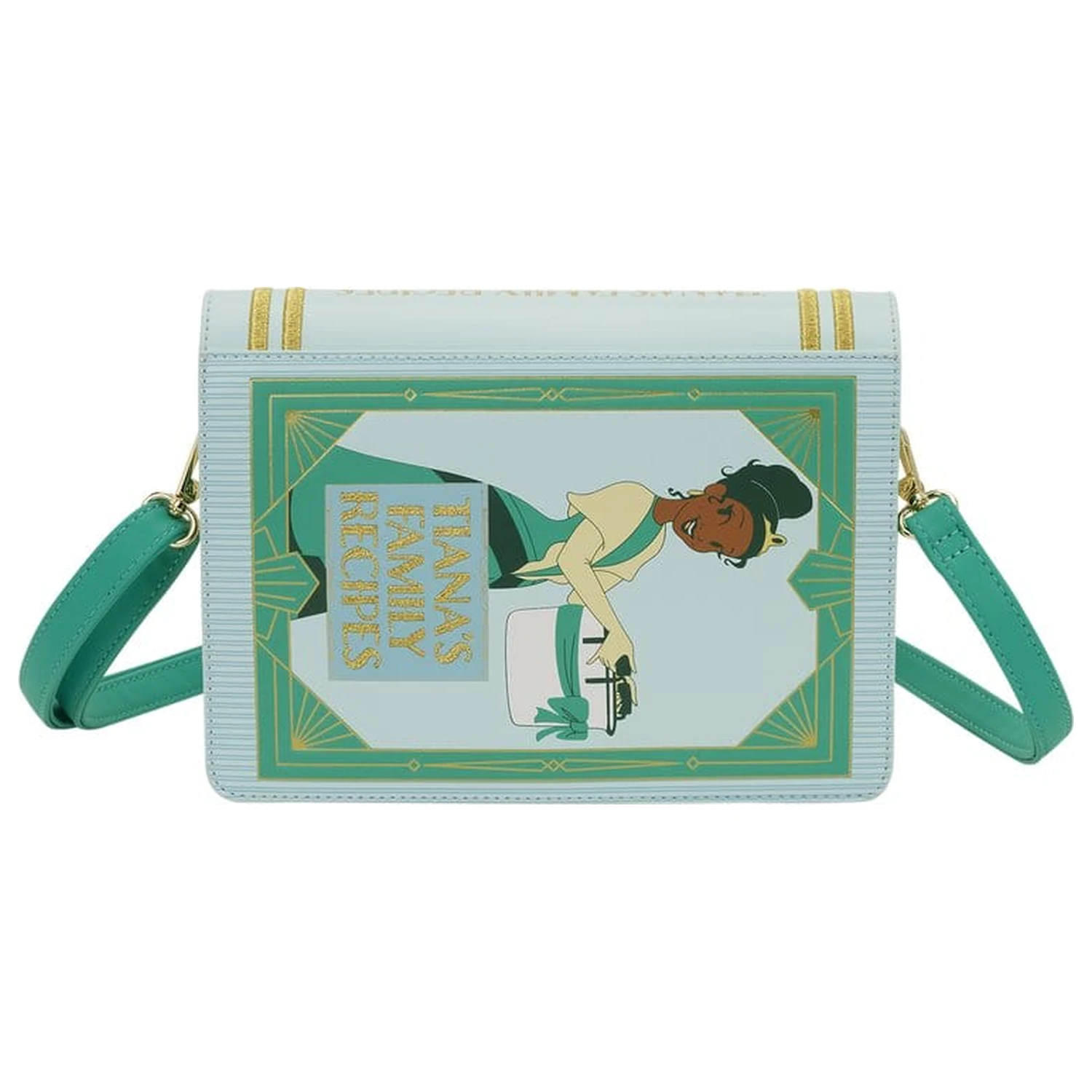 Disney by Loungefly Torba za čez ramo Princesa Tiana Kuharska knjiga fotografija izdelka