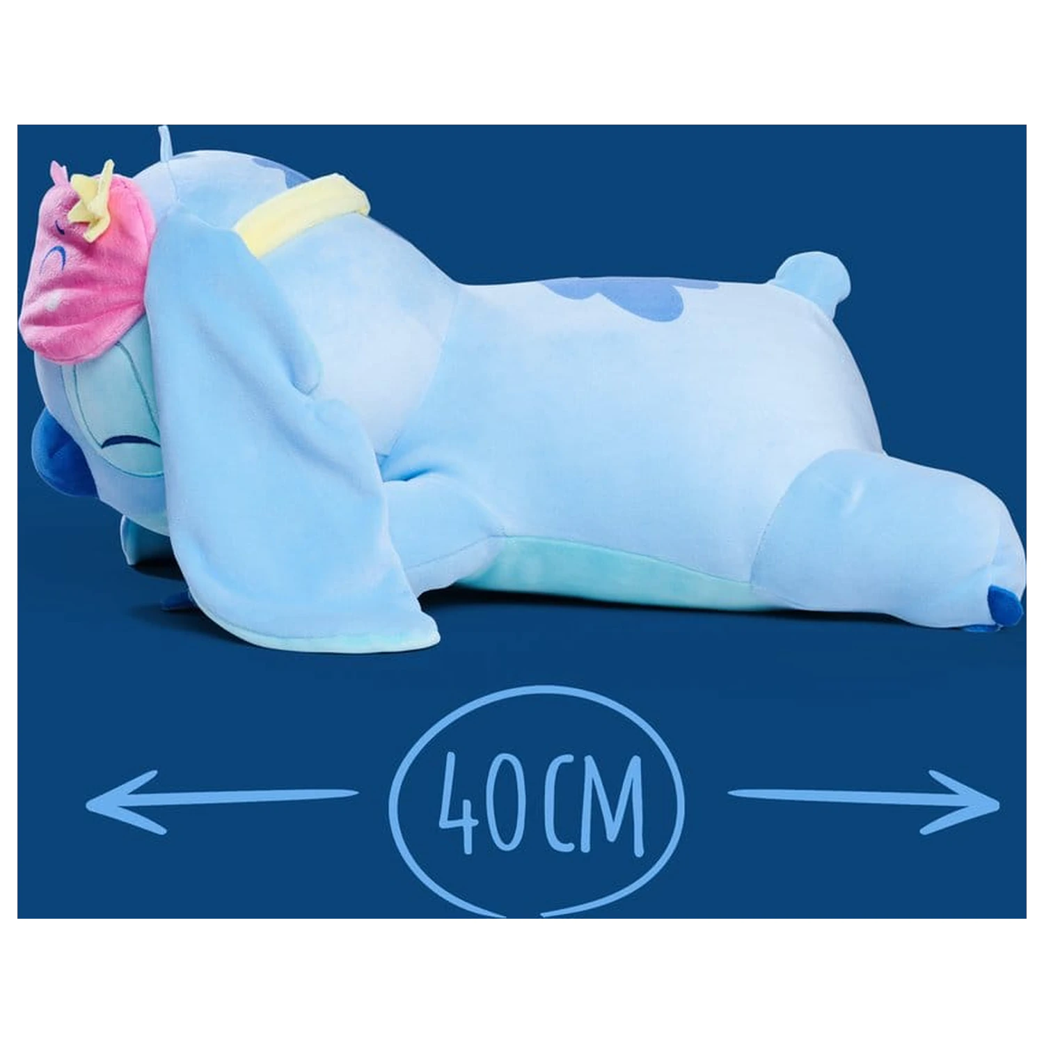 Disney Snuglets Plise figura za dobro počutje, težka, Stitch 40 cm fotografija izdelka