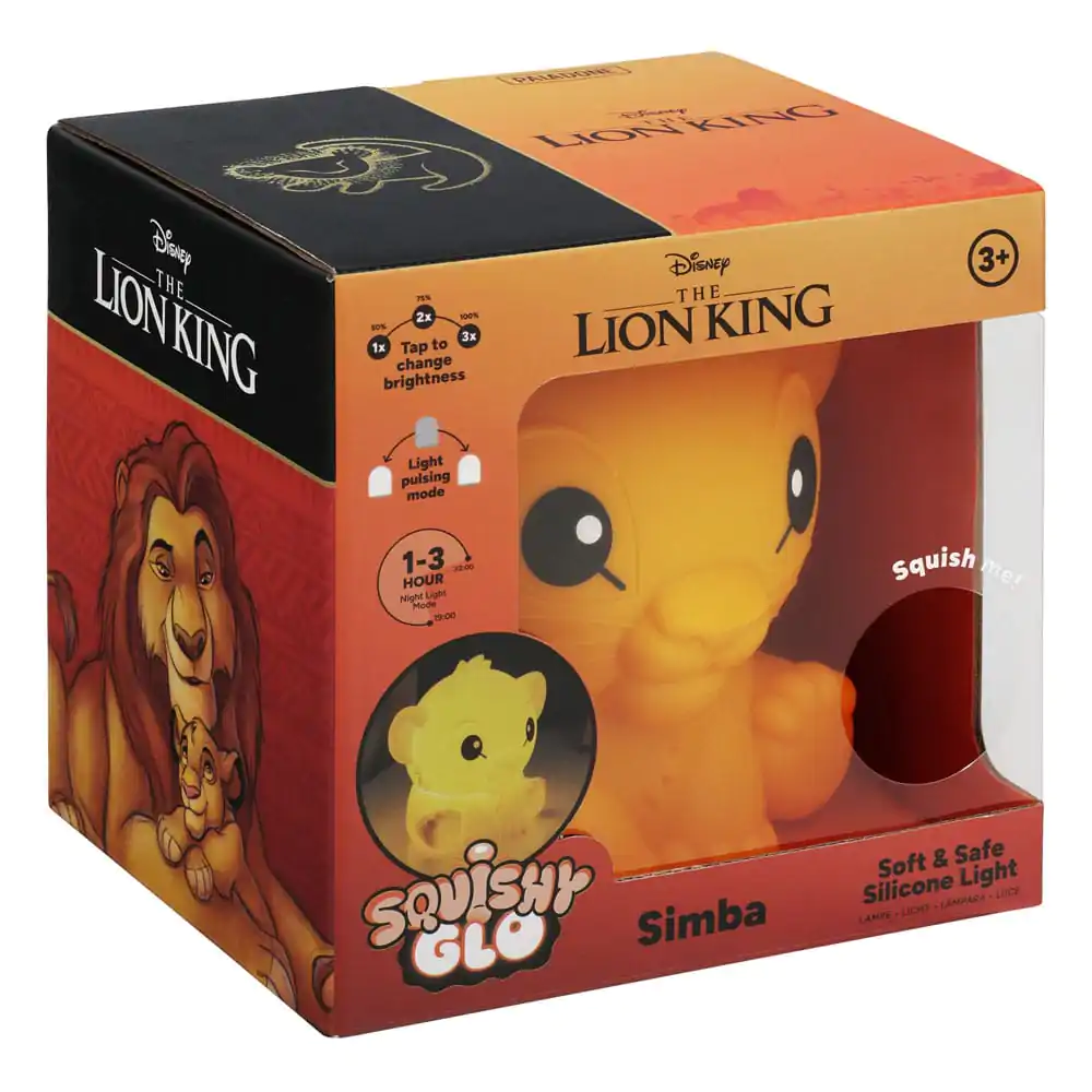 Disney Squishy Glo silikonska lučka Levji kralj Simba 15 cm fotografija izdelka