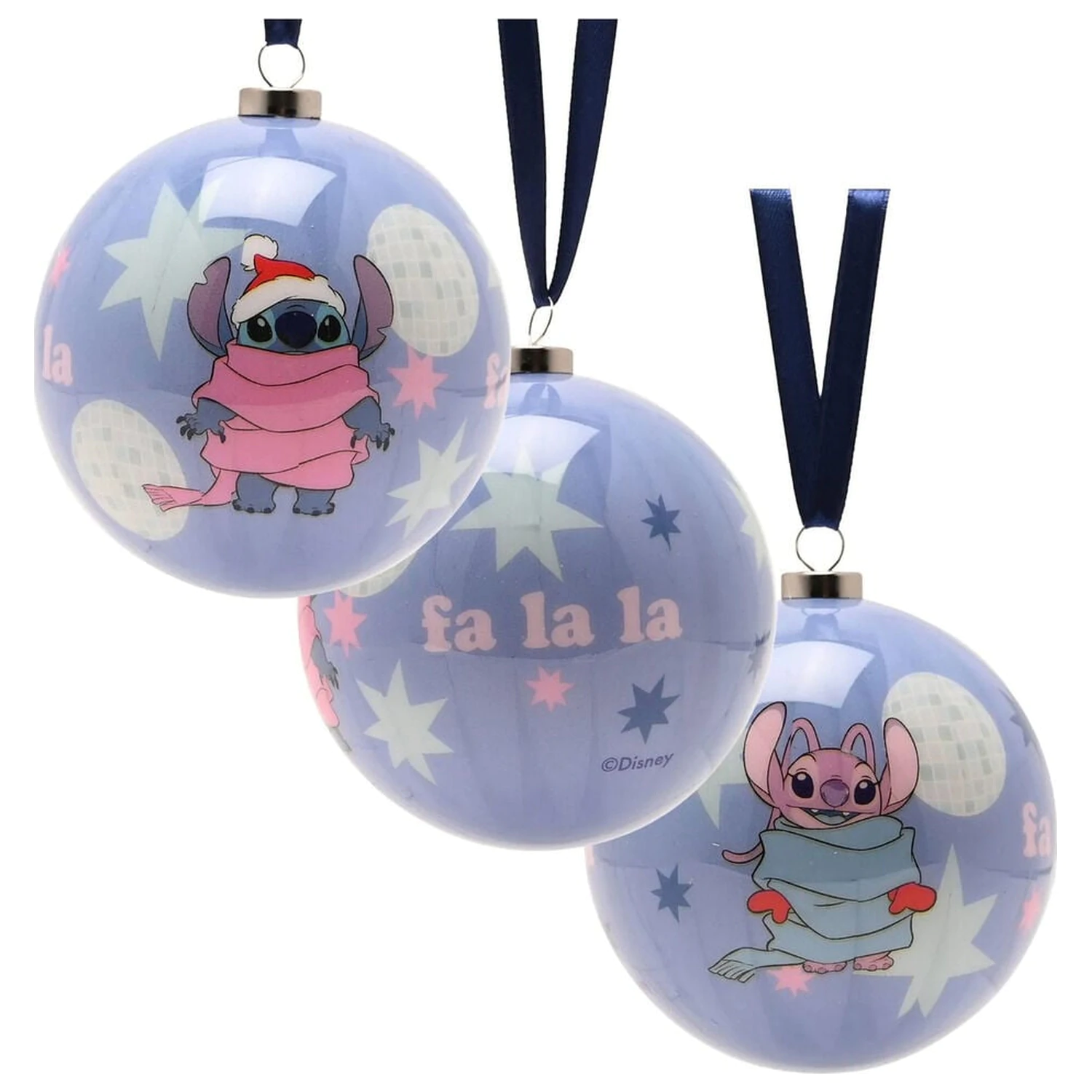 Disney Stitch Set 4 božičnih bunkic fotografija izdelka