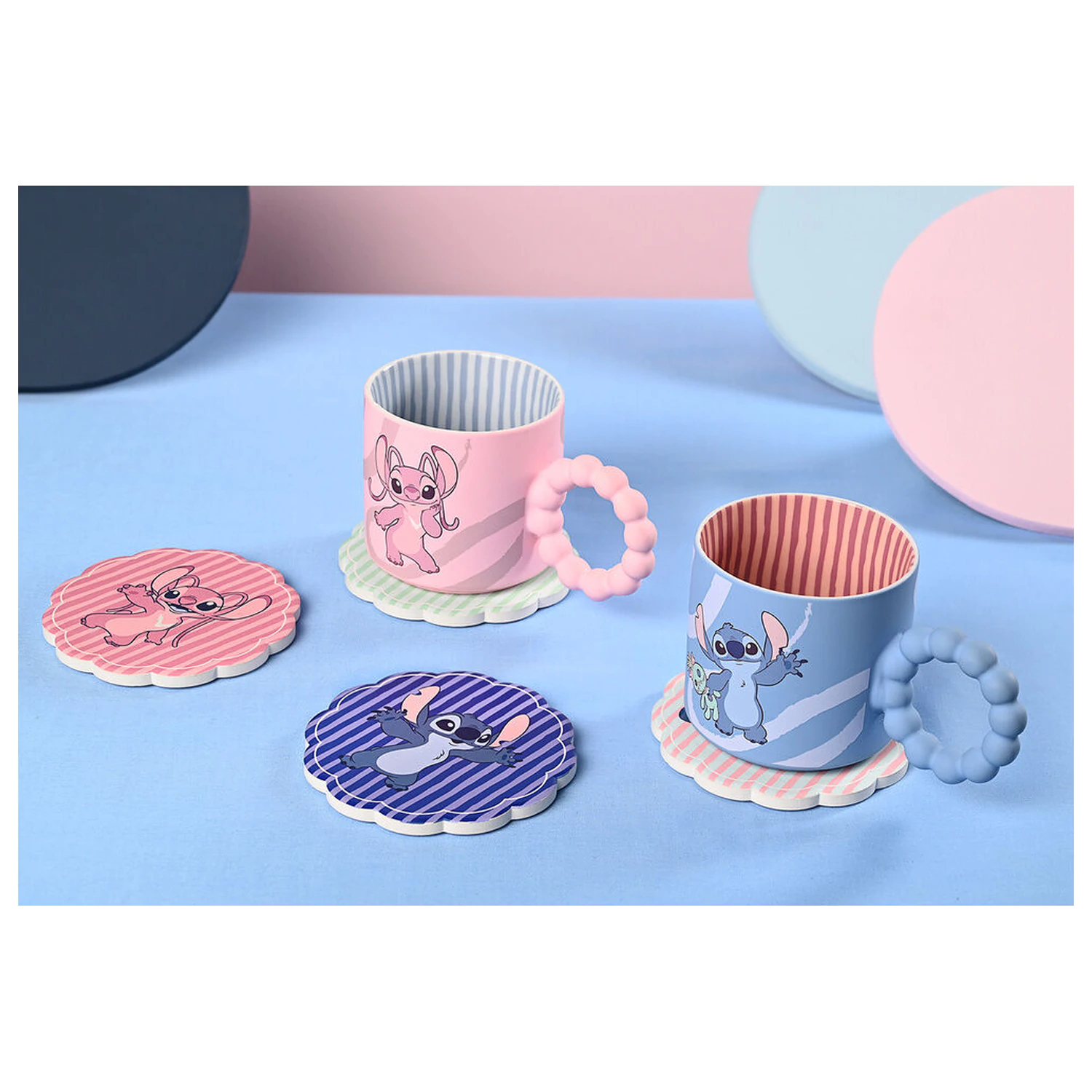 Disney Stitch set 4 keramičnih podstavkov za kozarce fotografija izdelka