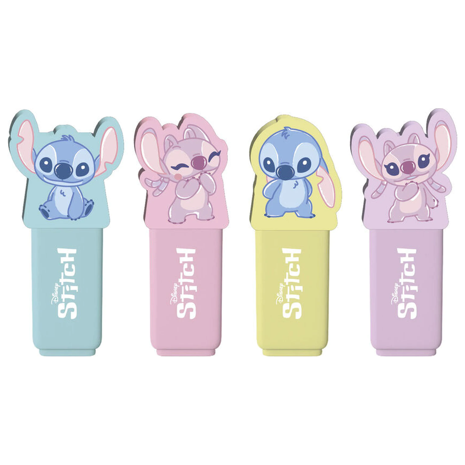Disney Stitch komplet 4 markerjev z okrasnim pokrovčkom fotografija izdelka