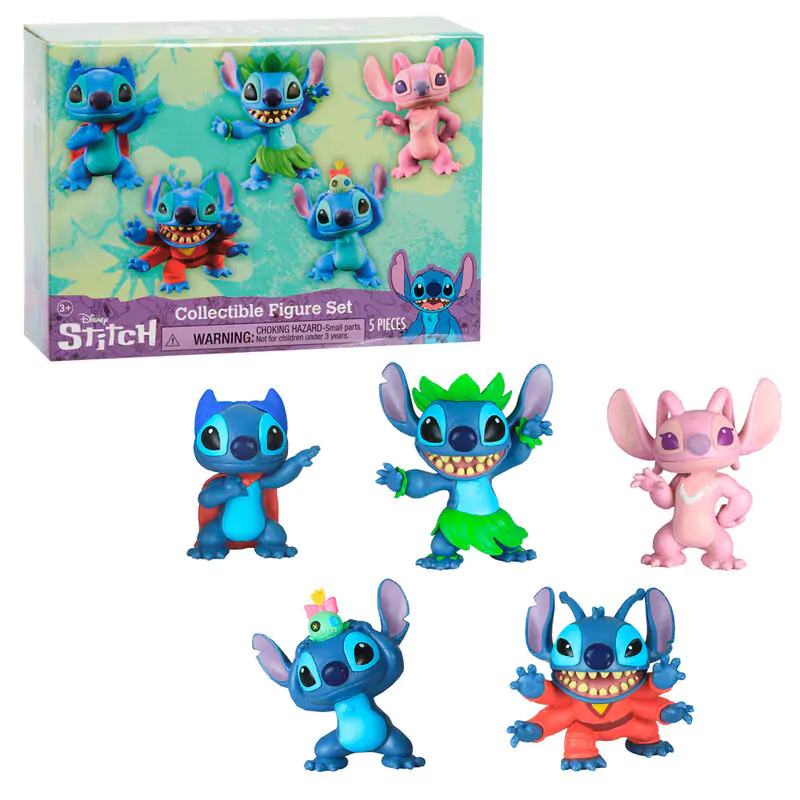 Disney Stitch paket 5 figuric 7 cm fotografija izdelka