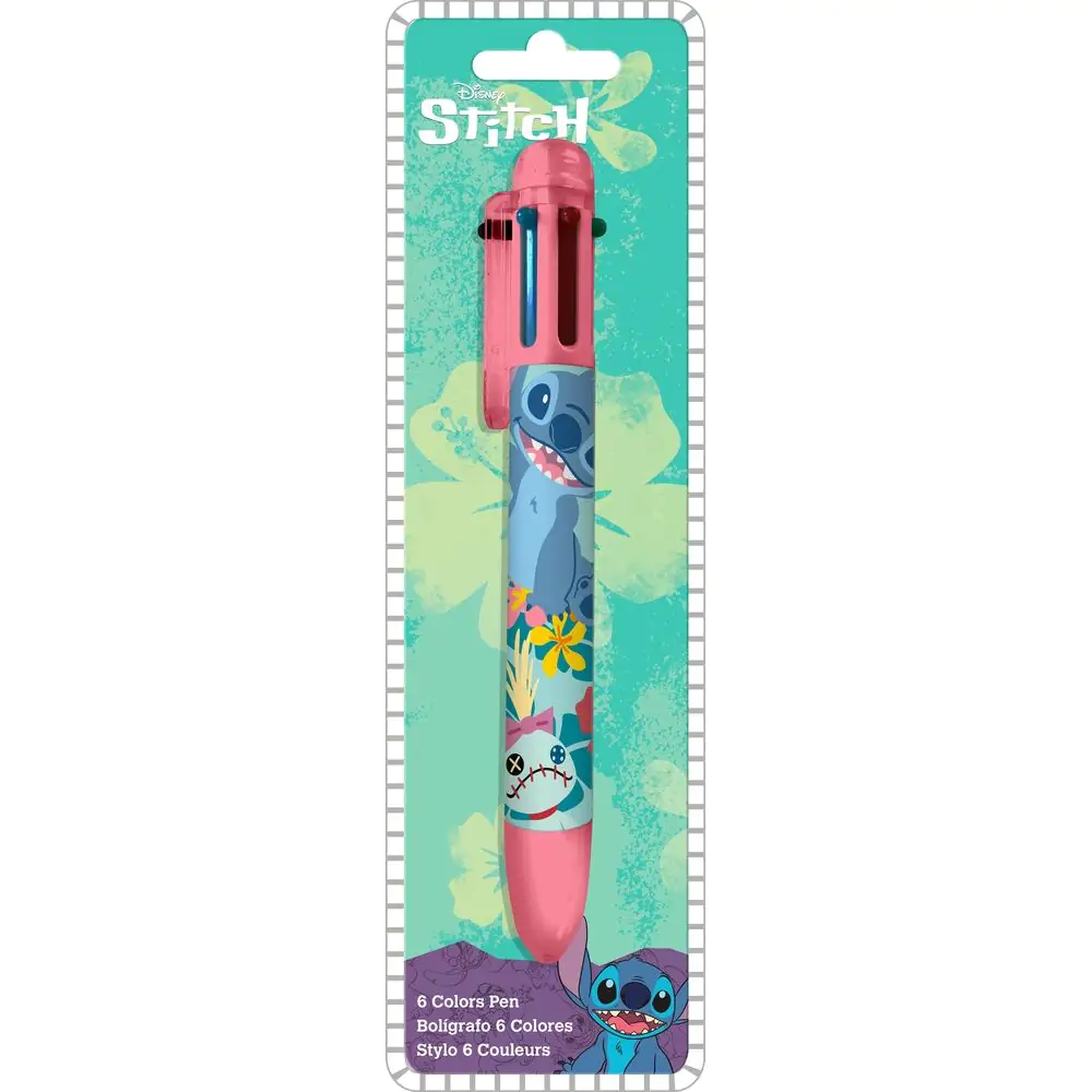 Disney Stitch Kemični svinčnik 6 barv fotografija izdelka