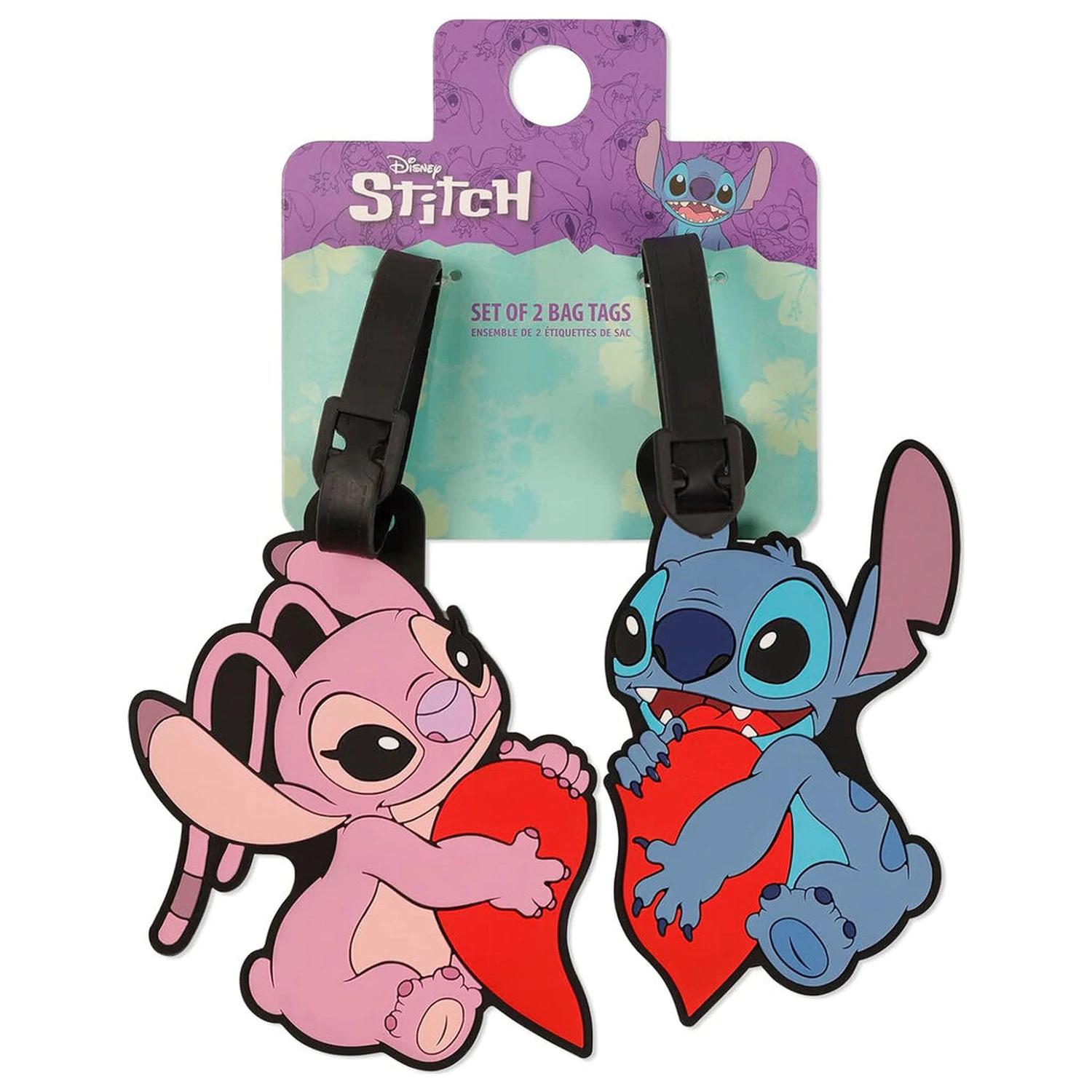 Disney Stitch & Angel set 2 etiket za prtljago fotografija izdelka