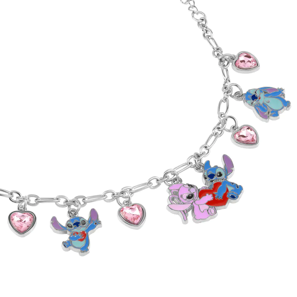 Disney Stitch Angel zapestnica z obeski (pozlačena) fotografija izdelka
