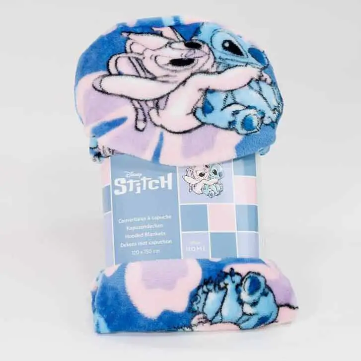 Disney Stitch & Angel koraldna odeja s kapuco 120x150cm fotografija izdelka
