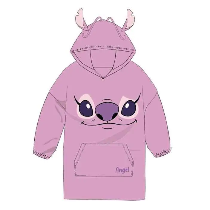 Disney Stitch Angel oversize jopica plašč odrasli koralni fotografija izdelka