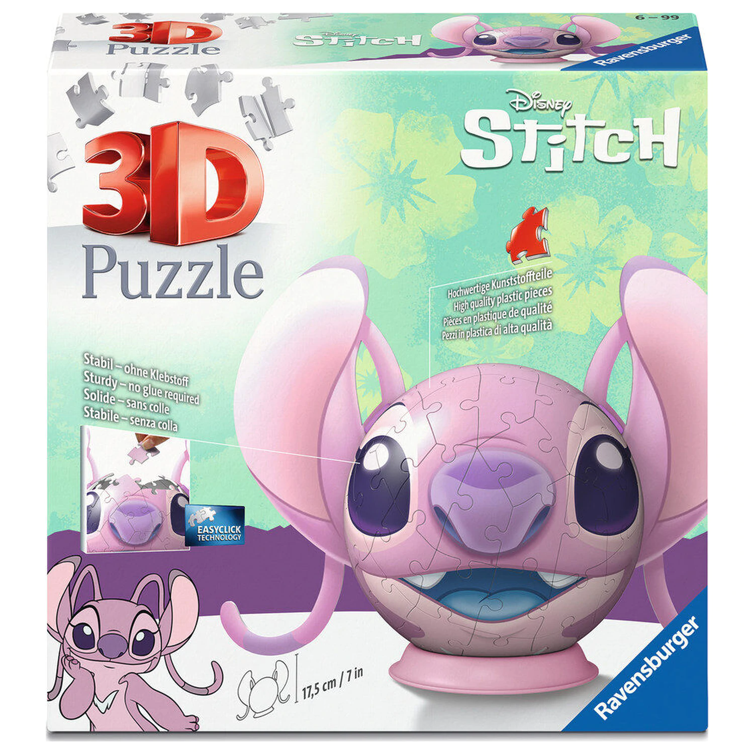 Disney Stitch Angel sestavljanka Žoga 3D 72 kosov fotografija izdelka