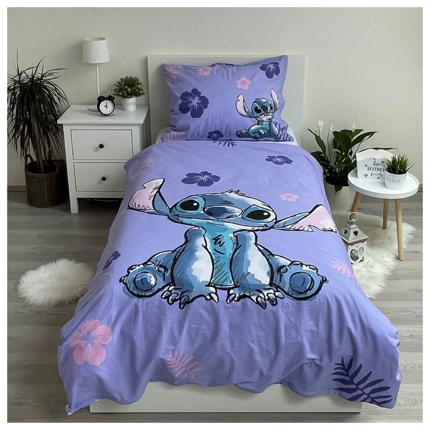 Disney Stitch Blooming prevleka za odejo fotografija izdelka