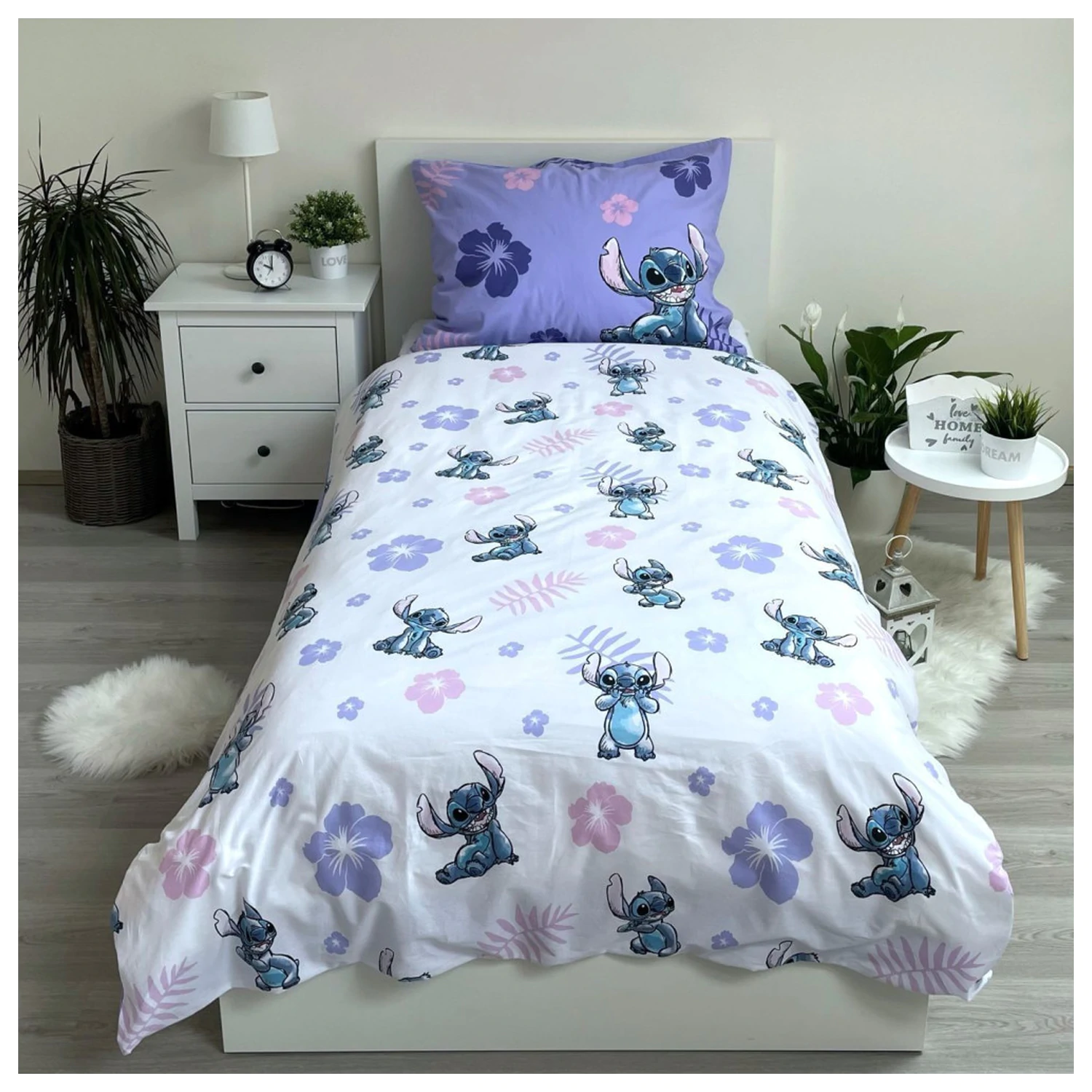 Disney Stitch Blooming prevleka za odejo fotografija izdelka