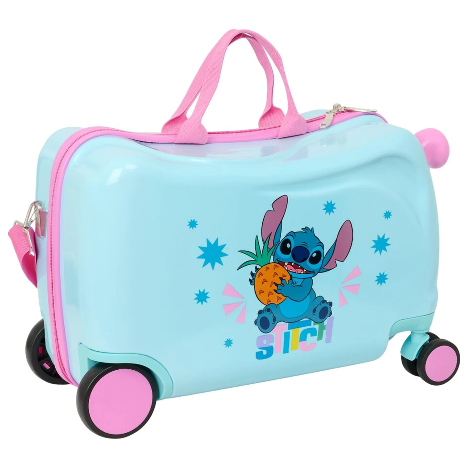 Disney Stitch svetla ABS potovalna torba na kolesih 44 cm fotografija izdelka