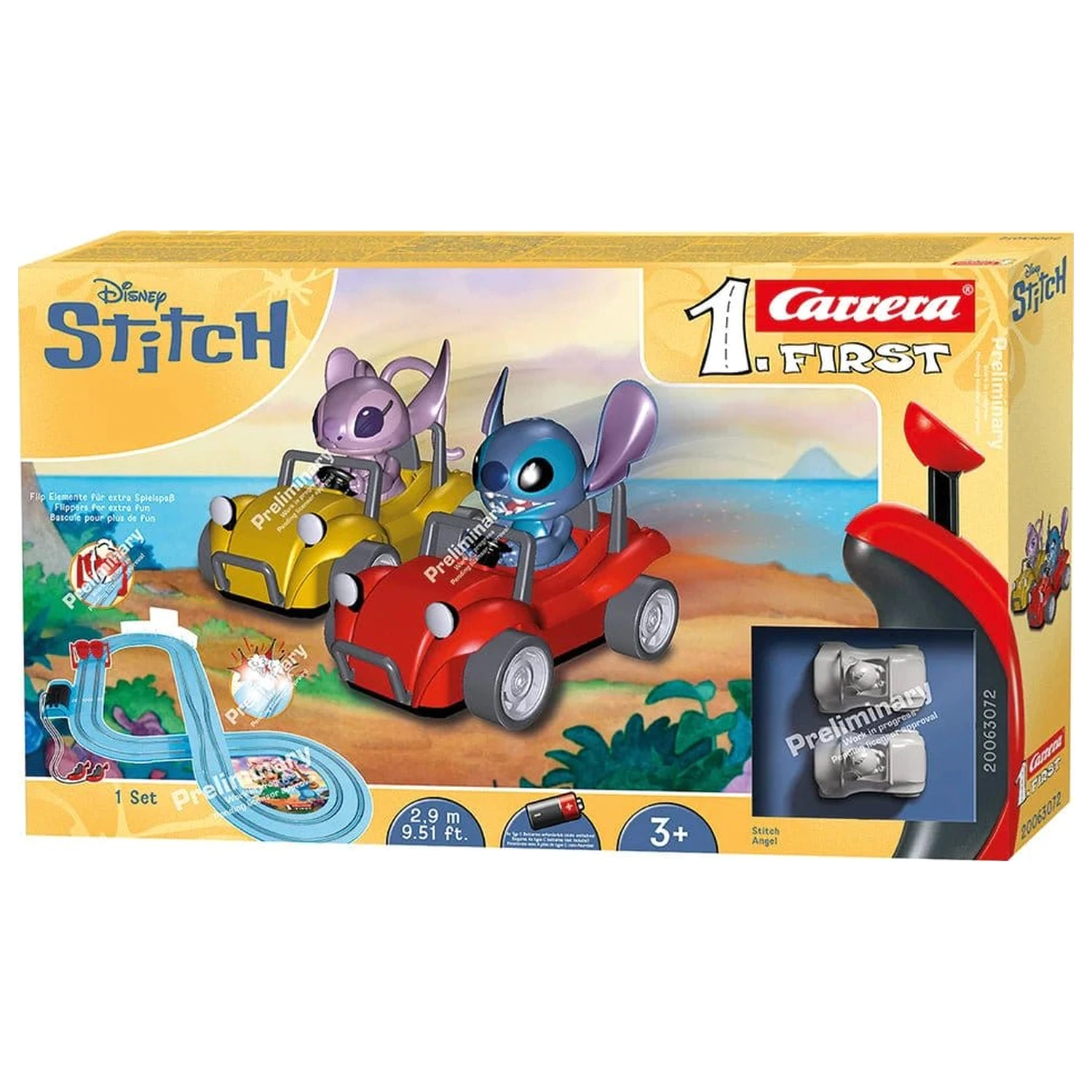 Disney Stitch Carrera First dirkalna steza set Disney Stitch 2,9" fotografija izdelka