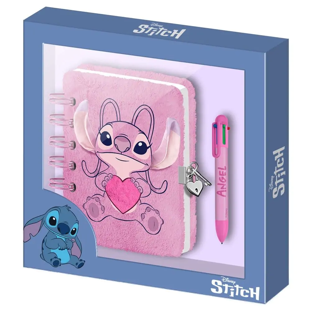 Disney Stitch Disney Angel Heart Plush dnevnik in pisalo fotografija izdelka
