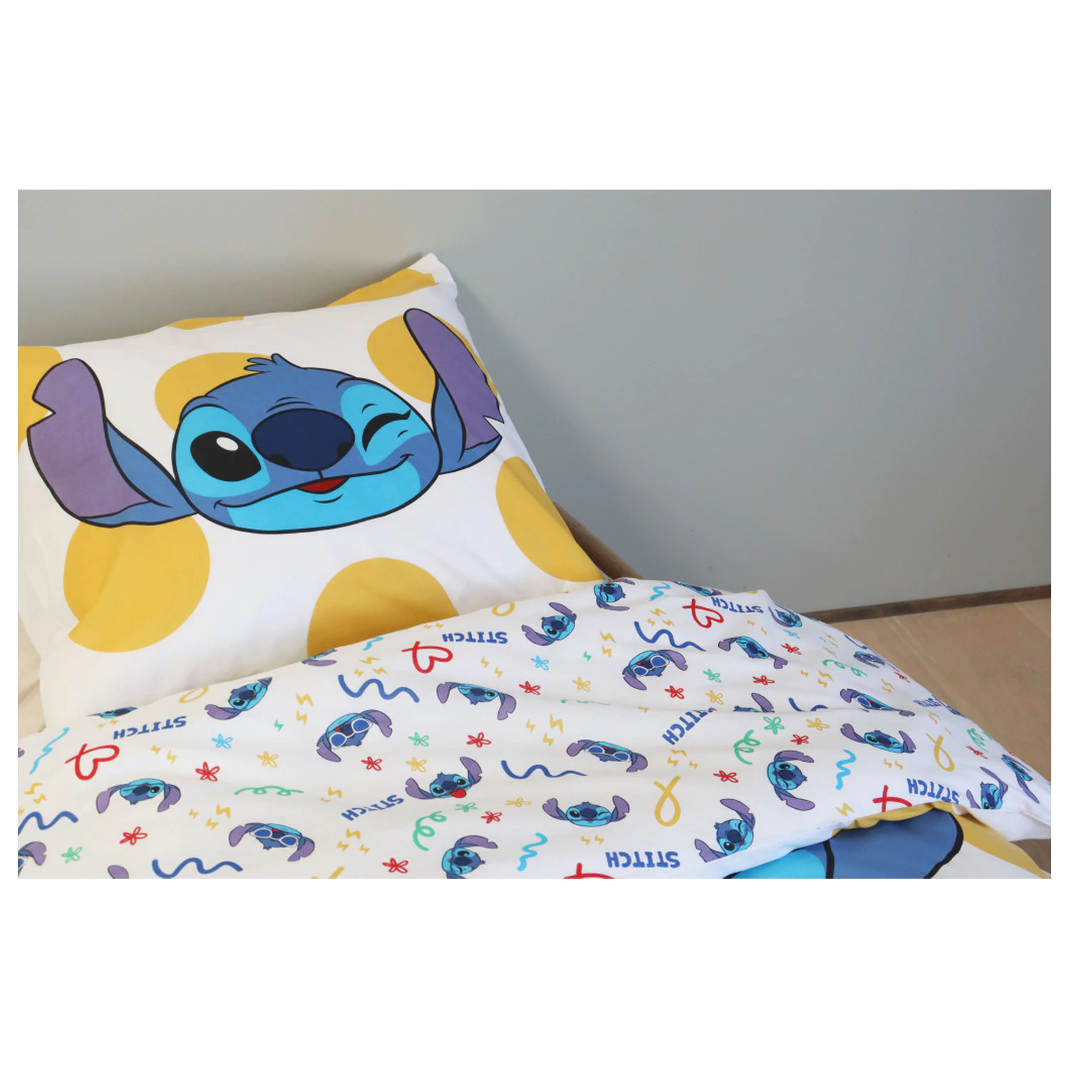 Disney Stitch Dots otroška prevleka za odejo za malčke in predšolske otroke fotografija izdelka