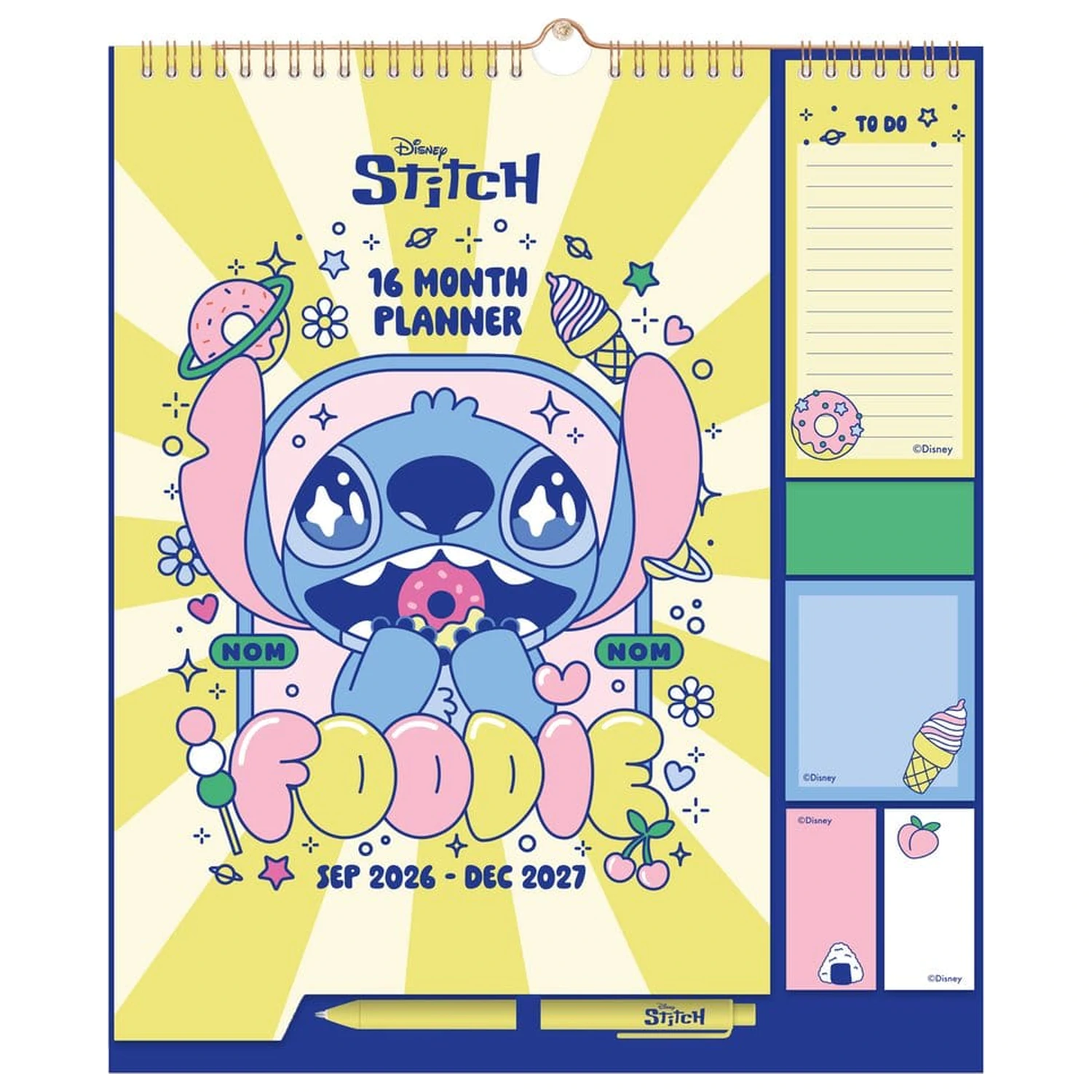 Disney Stitch stenski planer 2026/27 30 x 34 cm fotografija izdelka
