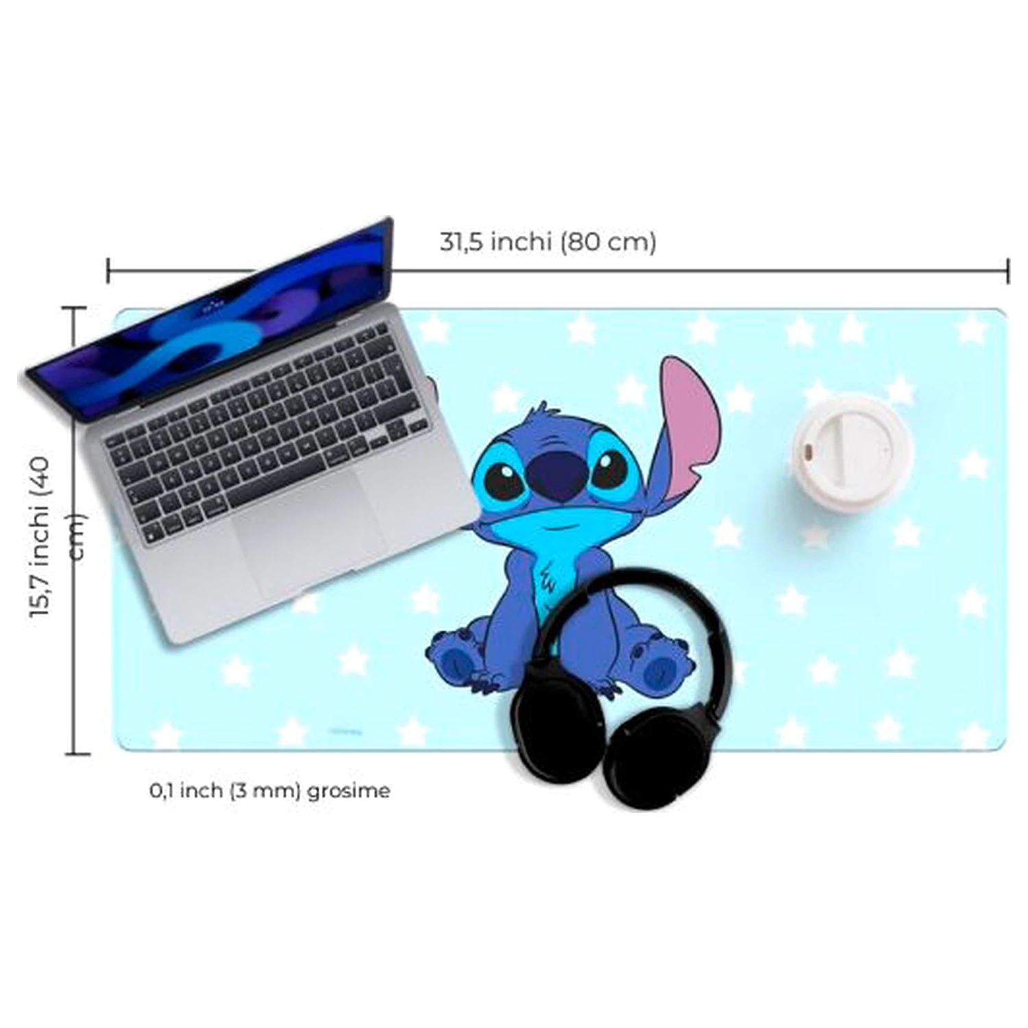 Disney Stitch gaming podloga za mizo fotografija izdelka