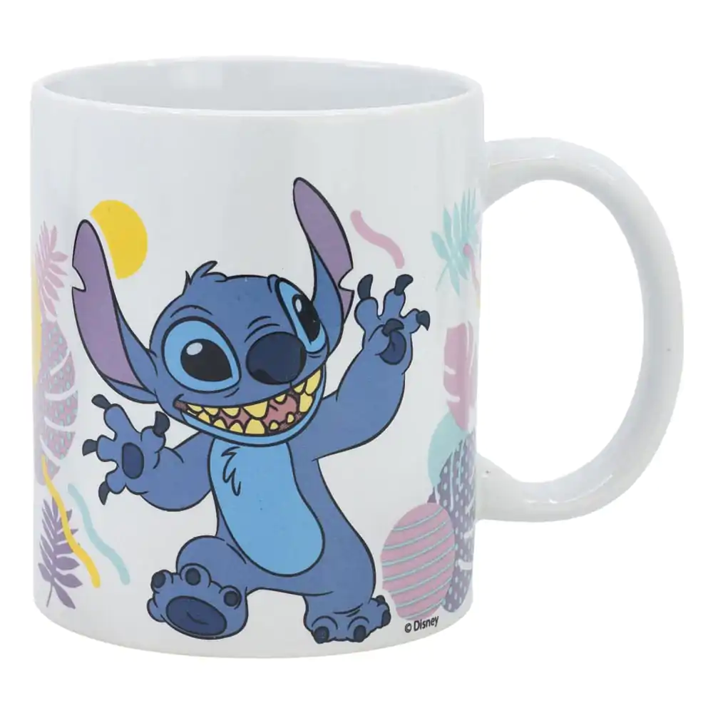 Disney Stitch Hawaian Flower Keramični Vrček 325 ml fotografija izdelka