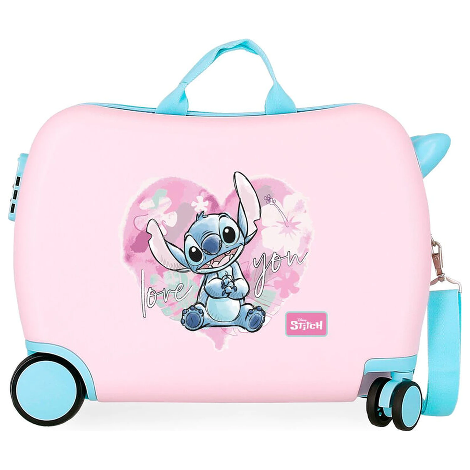 Disney Stitch Heart ABS potovalni kovček na kolesih 50cm fotografija izdelka