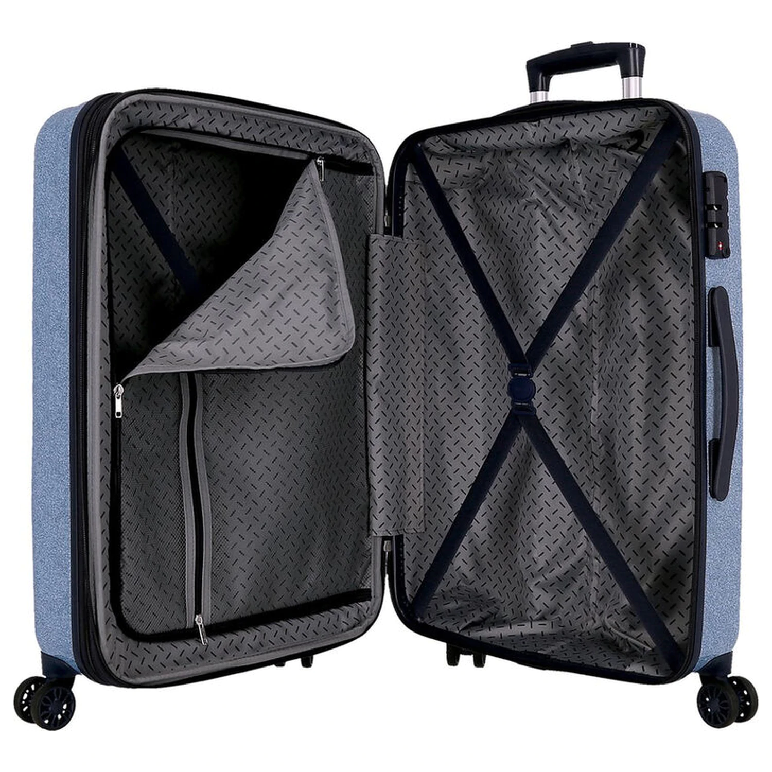 Disney Stitch Hearts ABS 2-delni komplet potovalnih kovčkov 55/65cm fotografija izdelka