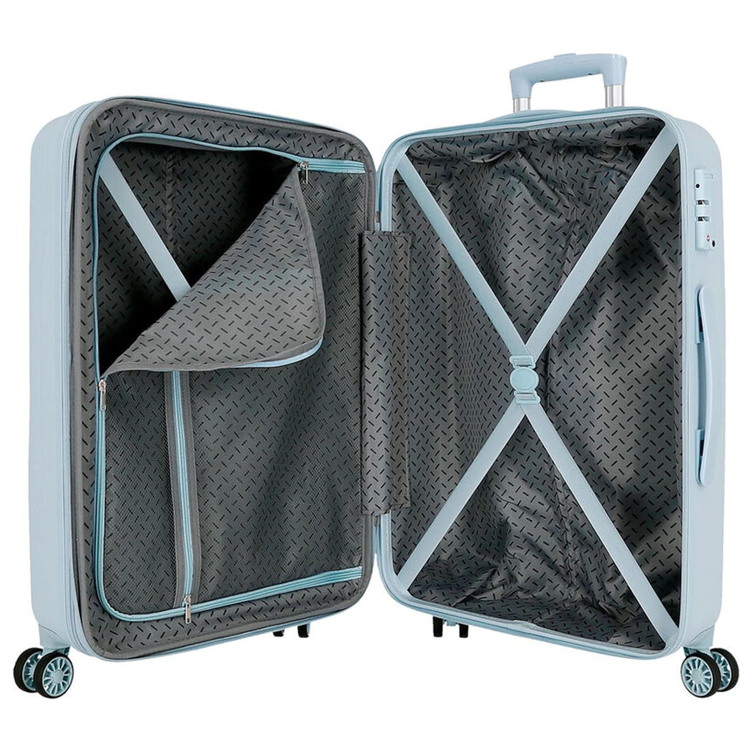 Disney Stitch Hearts ABS set dveh potovalnih kovčkov na koleščkih 55/65cm fotografija izdelka