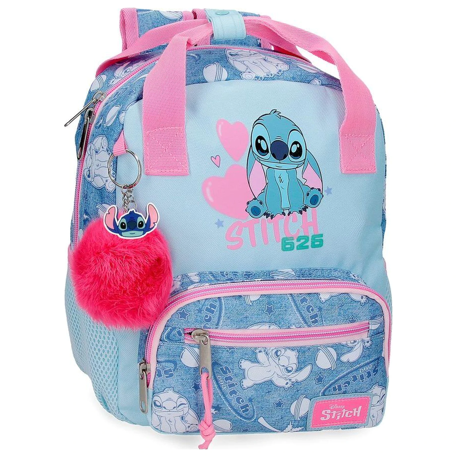 Disney Stitch Hearts prilagodljiv nahrbtnik 28cm fotografija izdelka