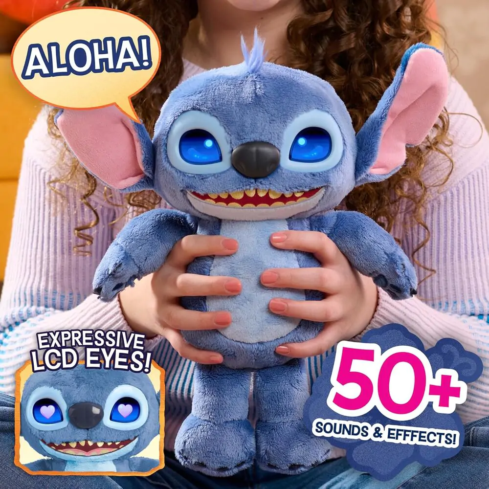 Disney Stitch interaktivna plišasta igrača 30 cm fotografija izdelka