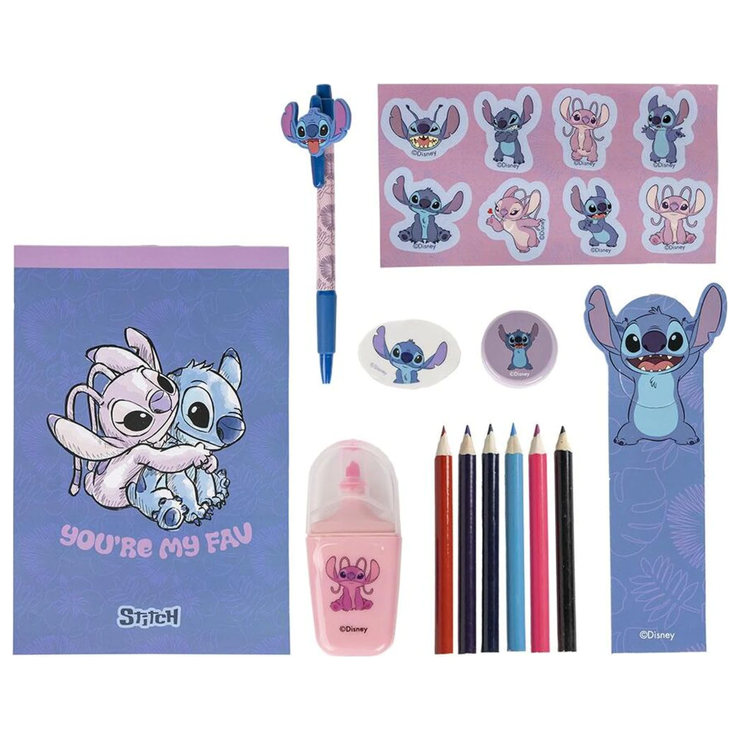 Disney Stitch pisarniški set fotografija izdelka