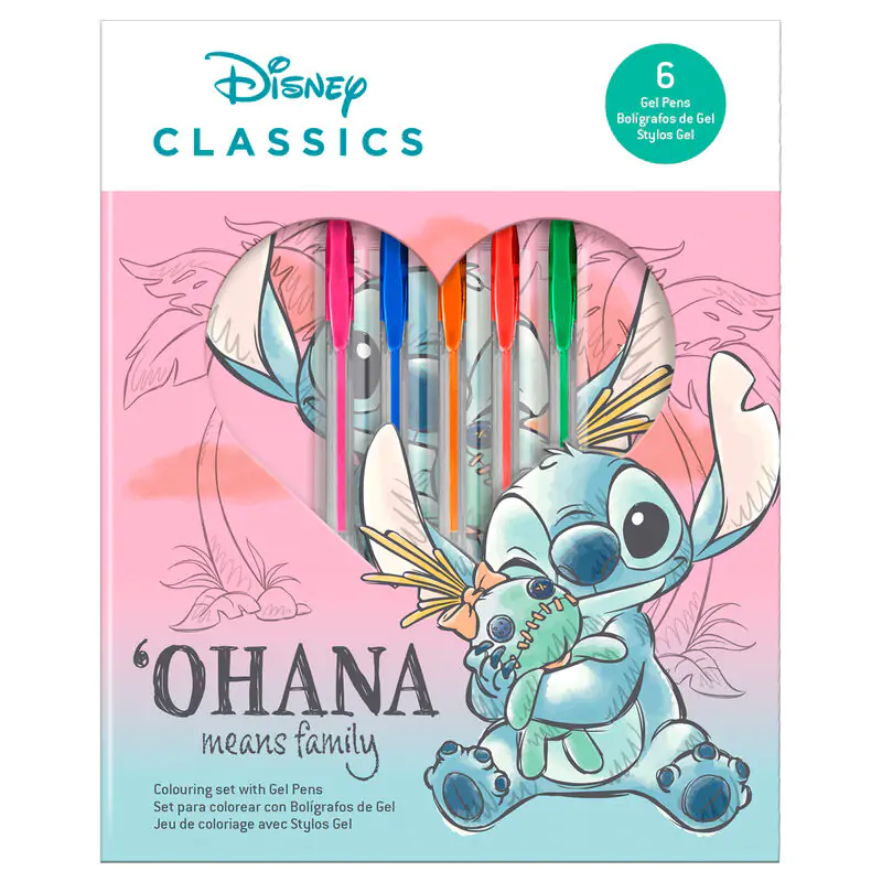 Disney Stitch notesnik + set 6 gel pisal fotografija izdelka