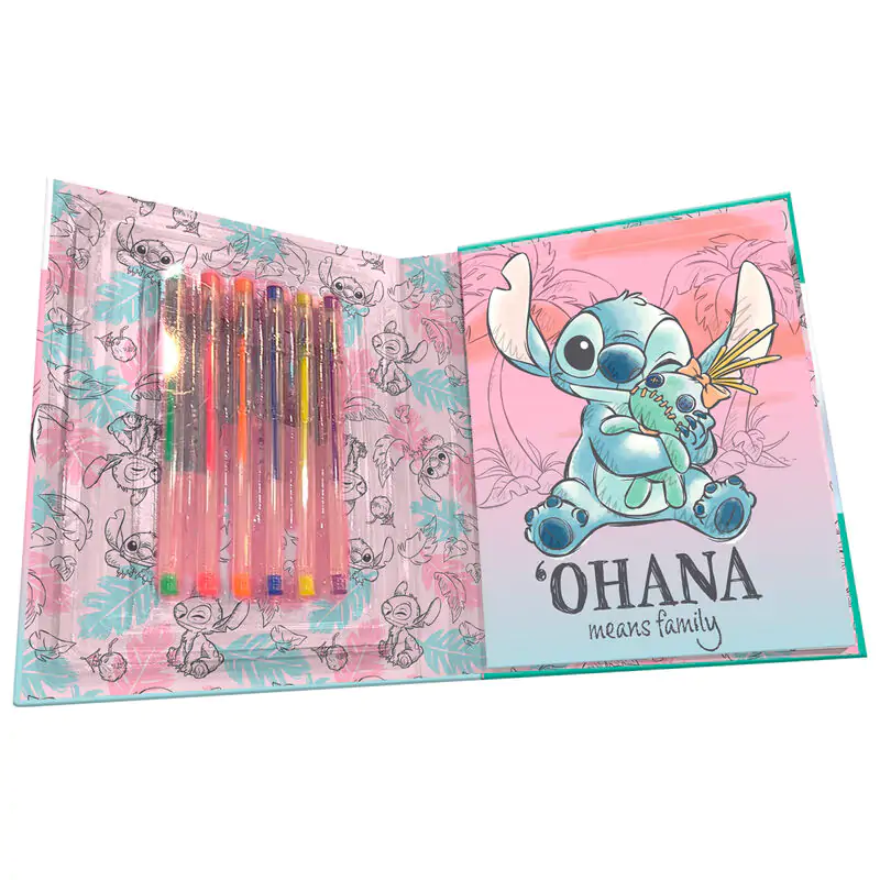 Disney Stitch notesnik + set 6 gel pisal fotografija izdelka