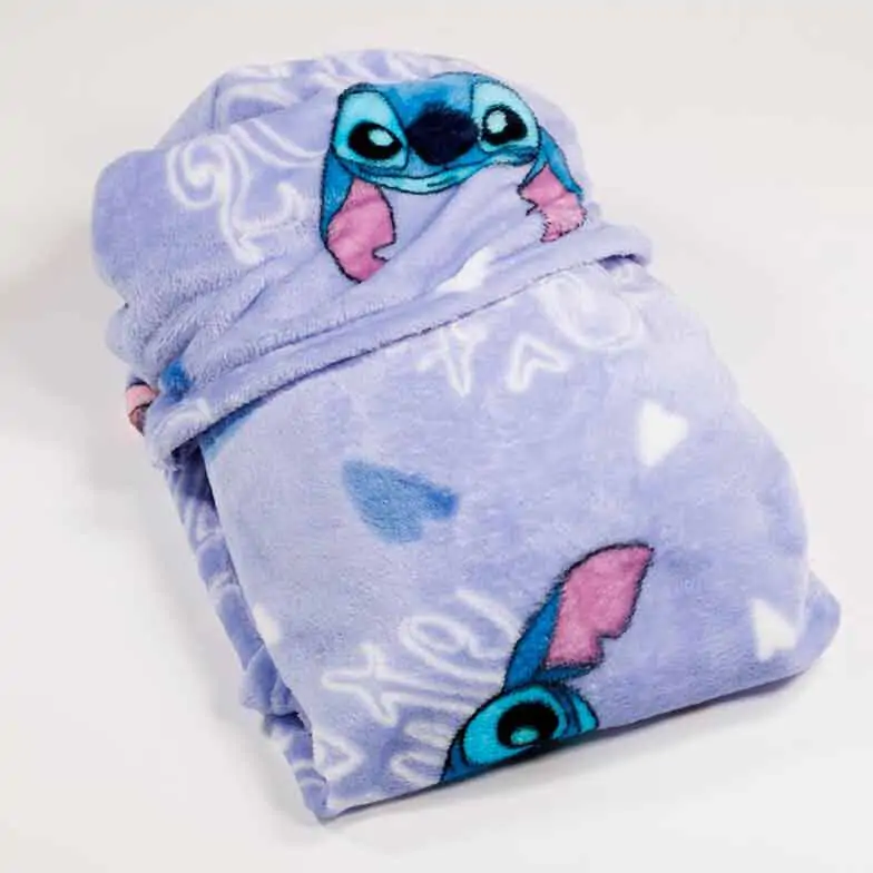 Disney Stitch koralna odeja s kapuco 120x150cm fotografija izdelka