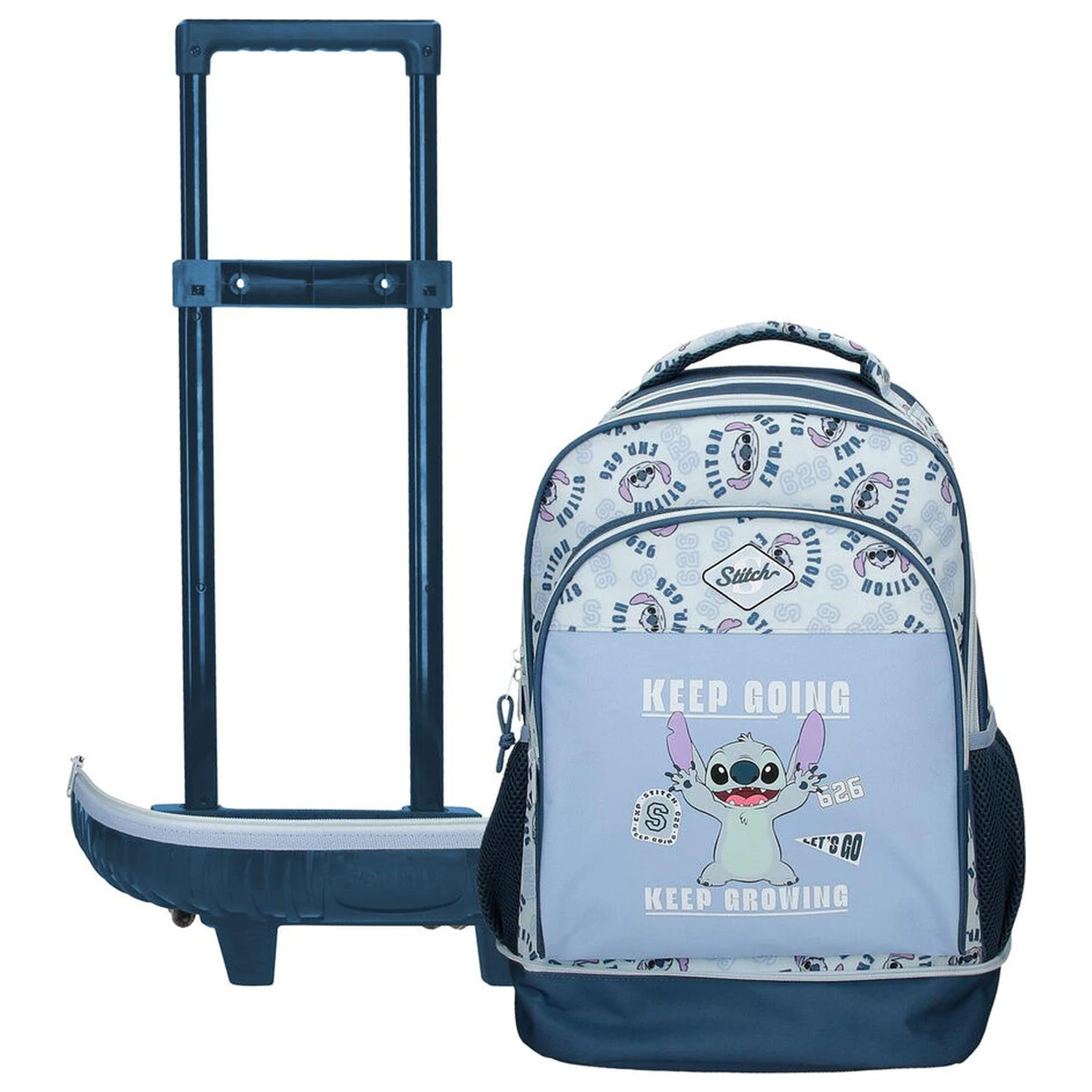Disney Stitch Keep Going izvlečni kompaktni voziček 43cm fotografija izdelka