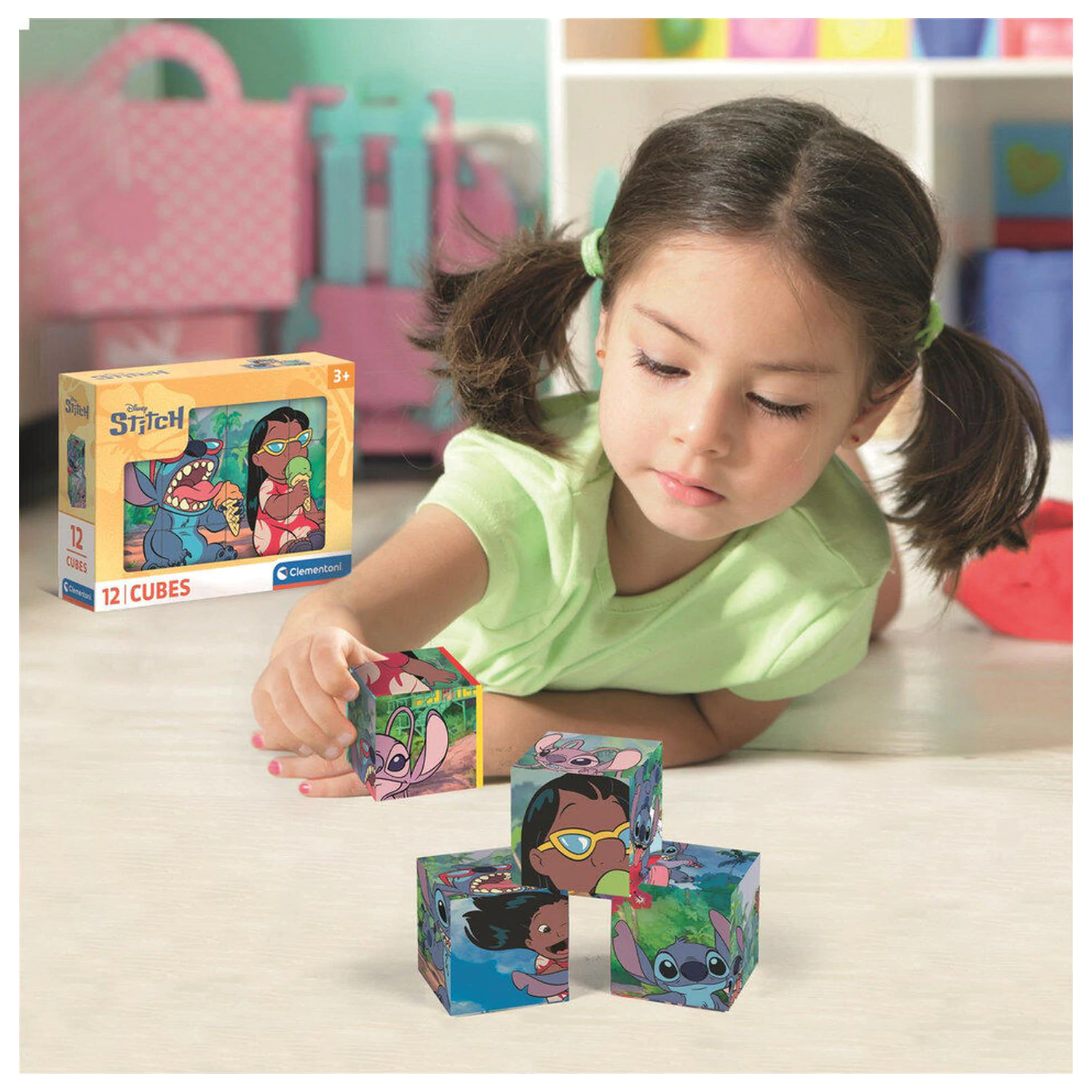 Disney Stitch kocke sestavljanka 12 kosov fotografija izdelka