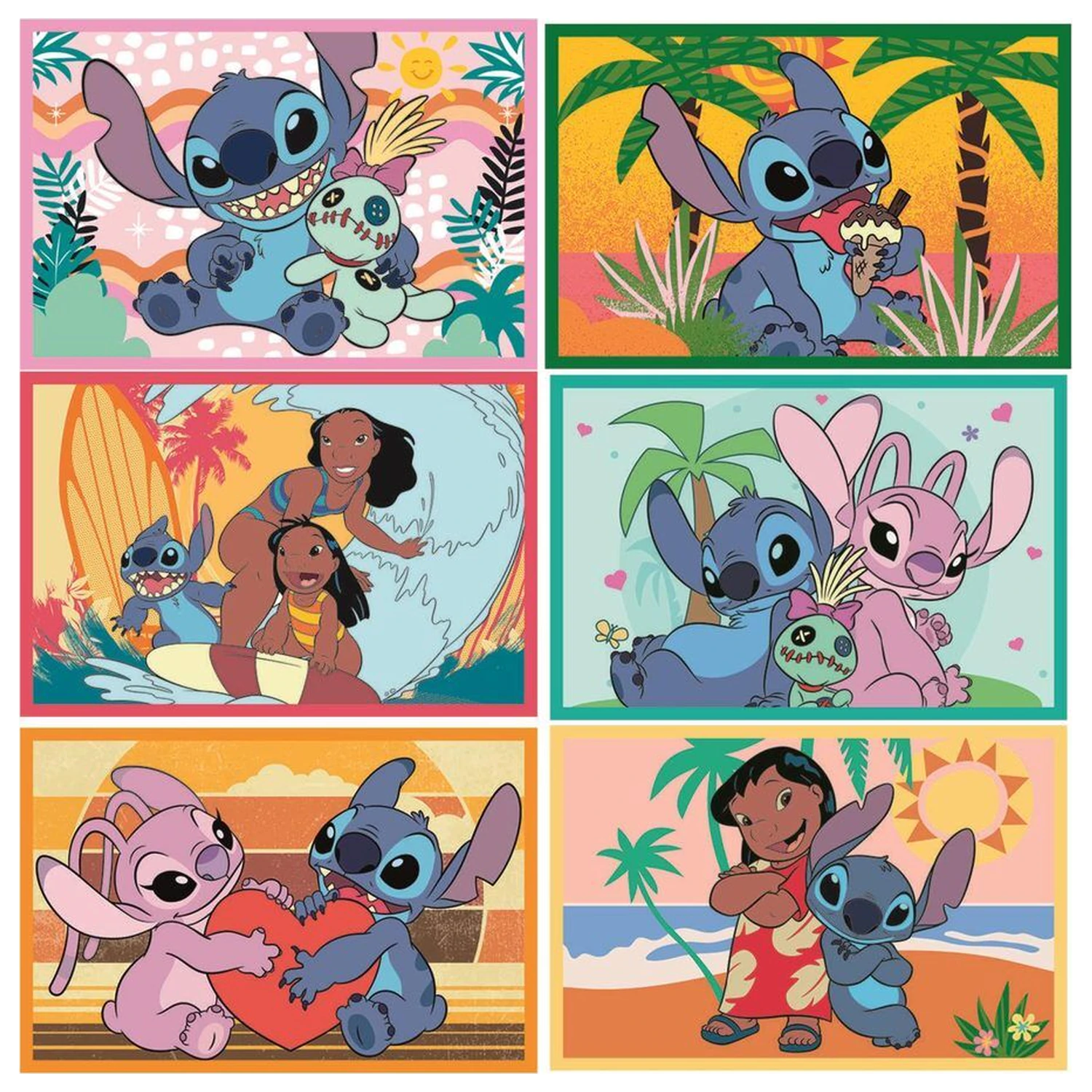 Disney Stitch kocke sestavljanka 6 kosov fotografija izdelka