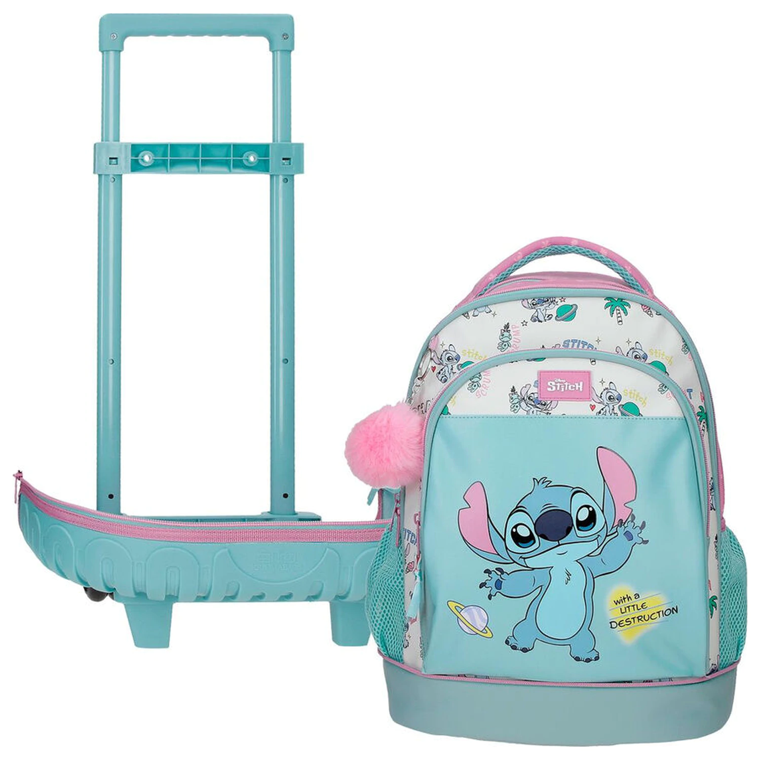 Disney Stitch Little Destruction izvlečni kompaktni voziček 43 cm fotografija izdelka