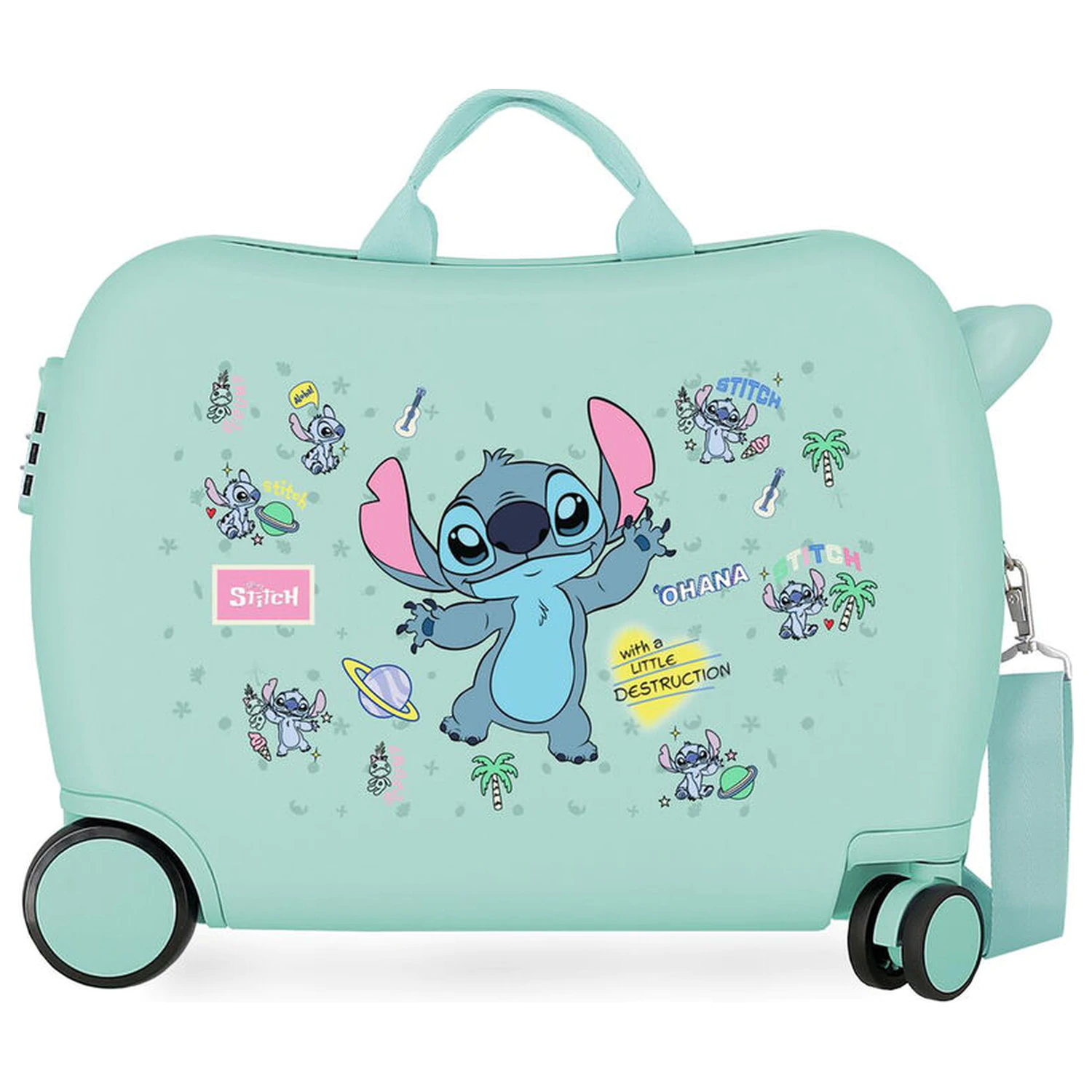 Disney Stitch Little Destrution ABS potovalni kovček na kolesih 50cm fotografija izdelka