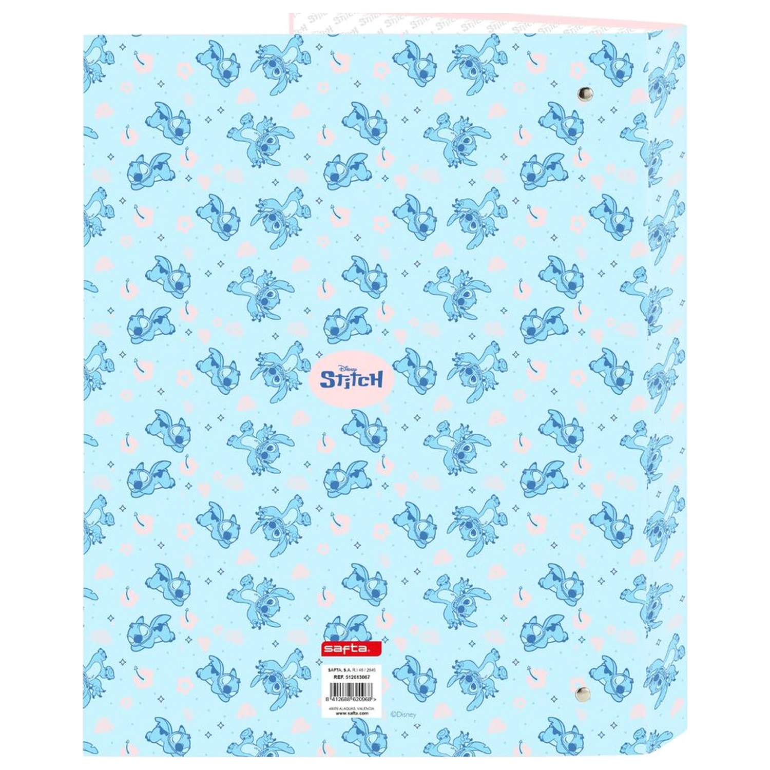 Disney Stitch Ohana A4 kartonska mapa s 4 obroči fotografija izdelka