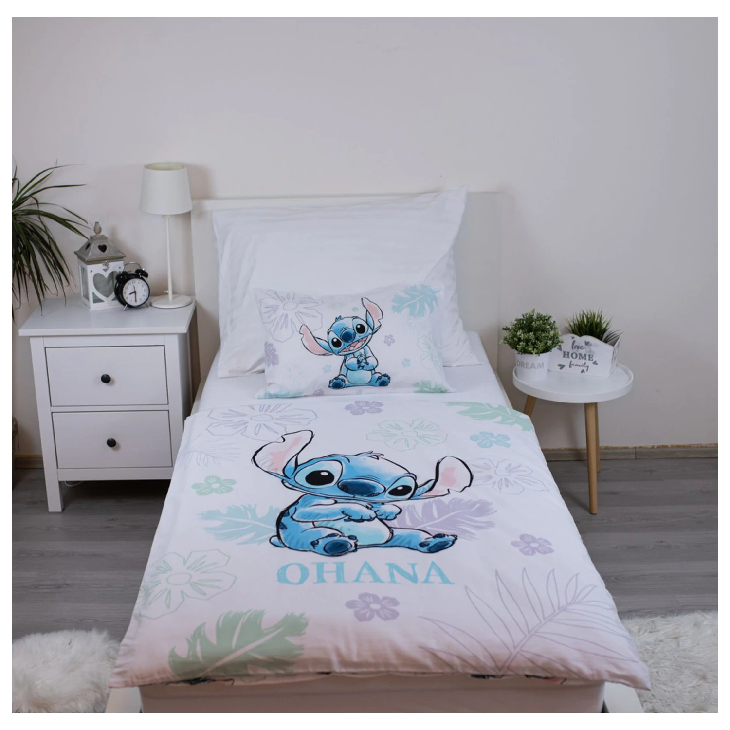 Disney Stitch Ohana White otroška prevleka za odejo fotografija izdelka