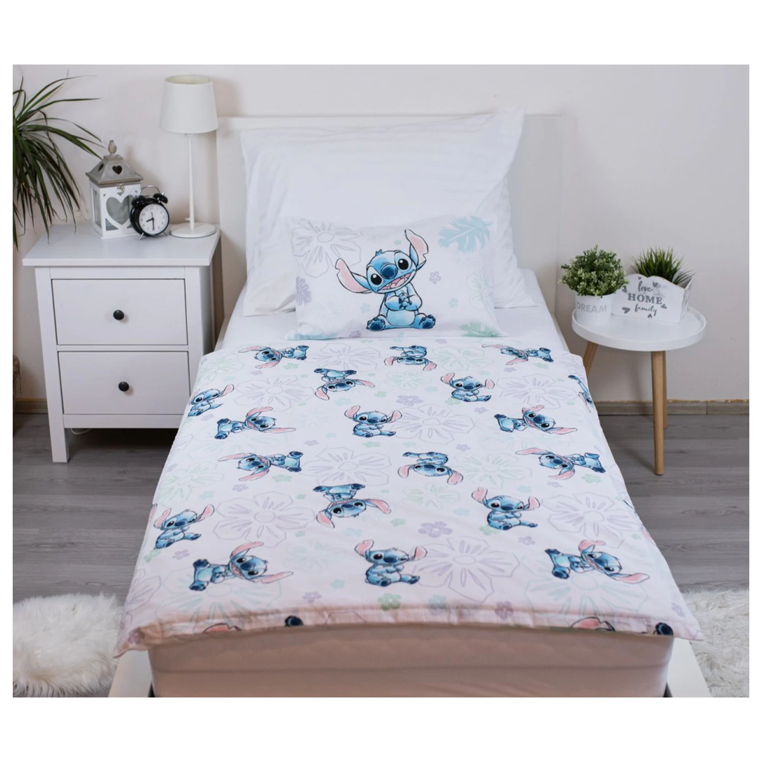 Disney Stitch Ohana White otroška prevleka za odejo fotografija izdelka