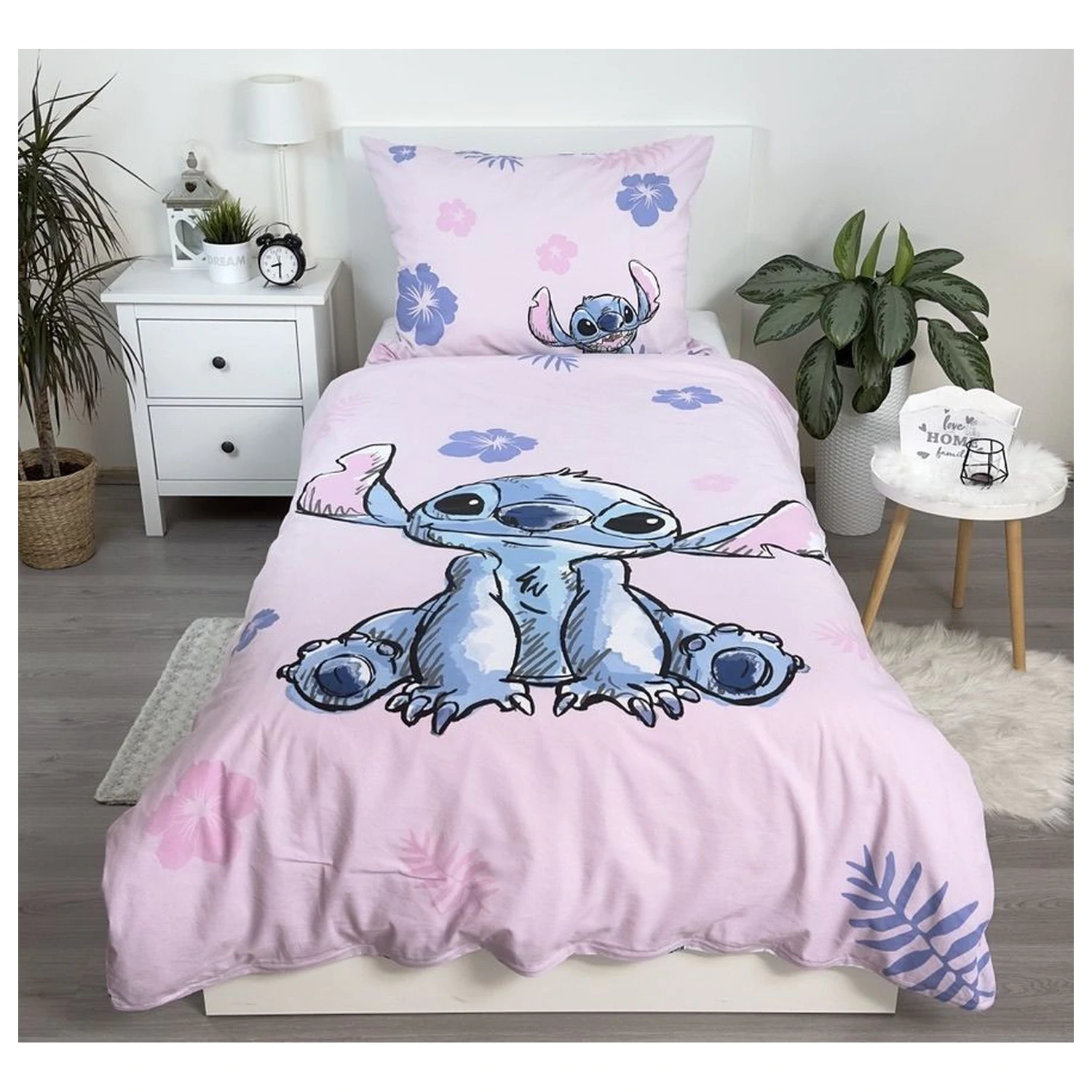 Disney Stitch Rožnata Prevleka za odejo fotografija izdelka